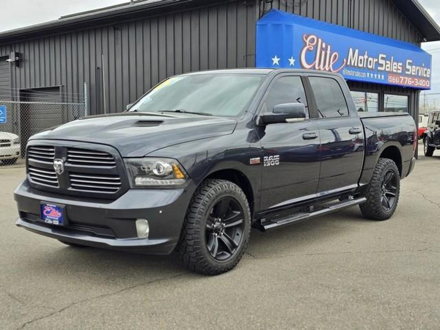 2015 BLACK RAM 1500 (1C6RR7MT2FS) with an V8,5.7L(345 CID),OHV engine, AUTOMATIC transmission, located at 14600 Frazho Road, Warren, MI, 48089, (586) 776-3400, 42.485996, -82.974220 - Photo#0