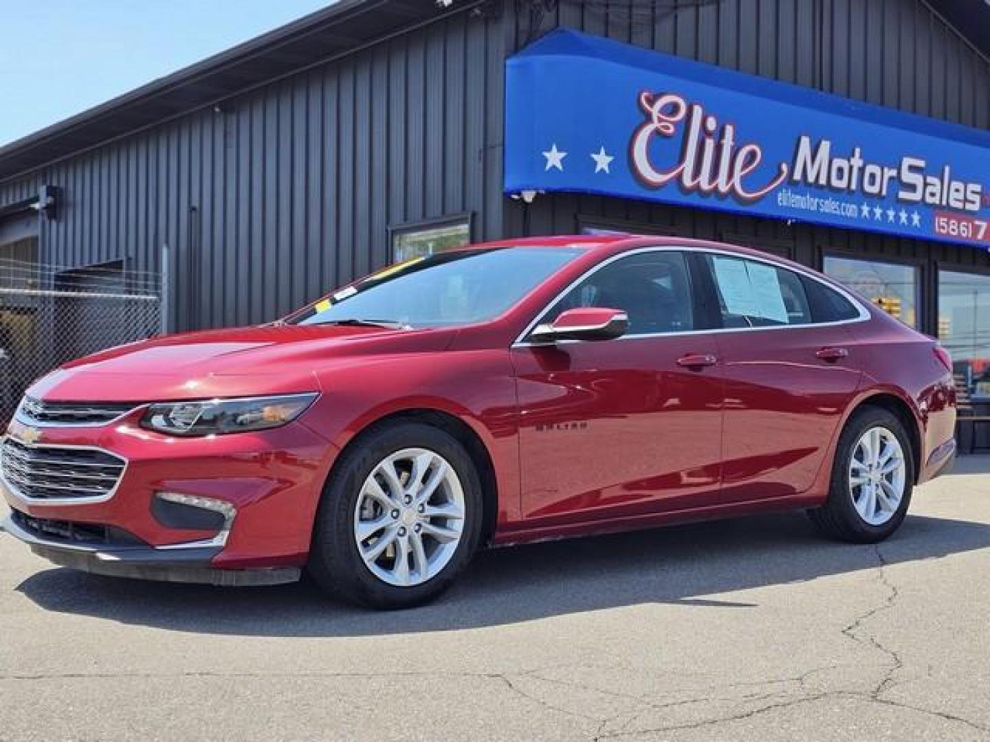 2018 RED CHEVROLET MALIBU (1G1ZD5ST0JF) with an L4,1.5L(91 CID),DOHC engine, AUTOMATIC transmission, located at 14600 Frazho Road, Warren, MI, 48089, (586) 776-3400, 42.485996, -82.974220 - Photo#0