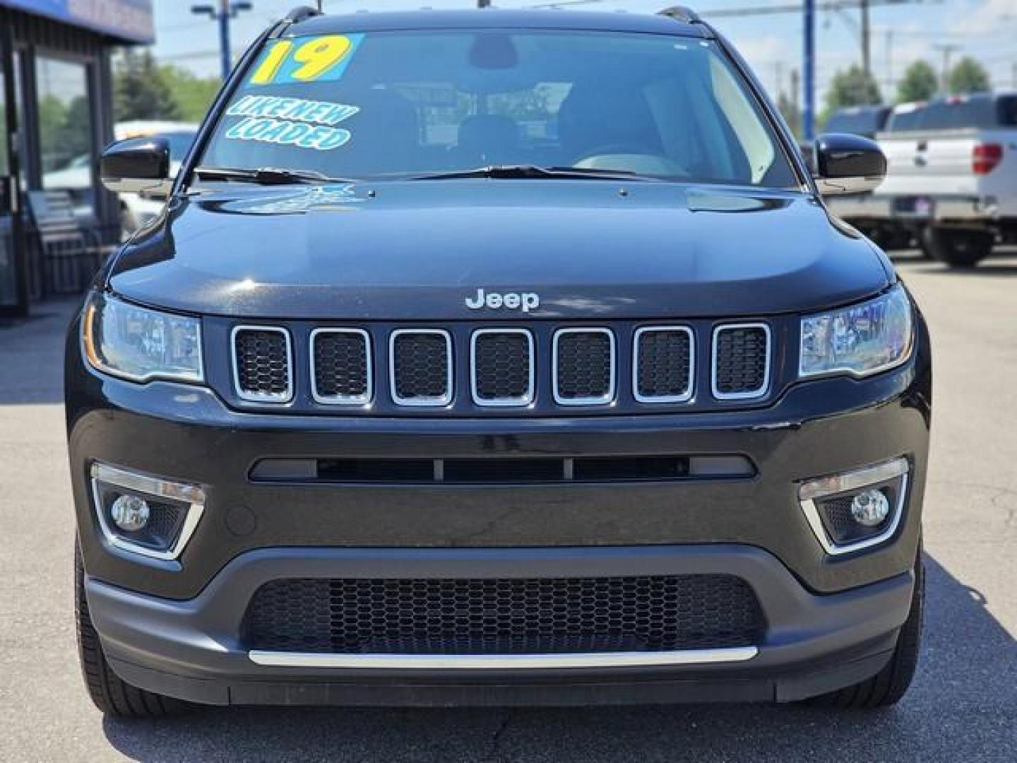 2019 BLACK JEEP COMPASS (3C4NJDCB9KT) with an L4,2.4L(144 CID), engine, AUTOMATIC transmission, located at 14600 Frazho Road, Warren, MI, 48089, (586) 776-3400, 42.485996, -82.974220 - Photo#1