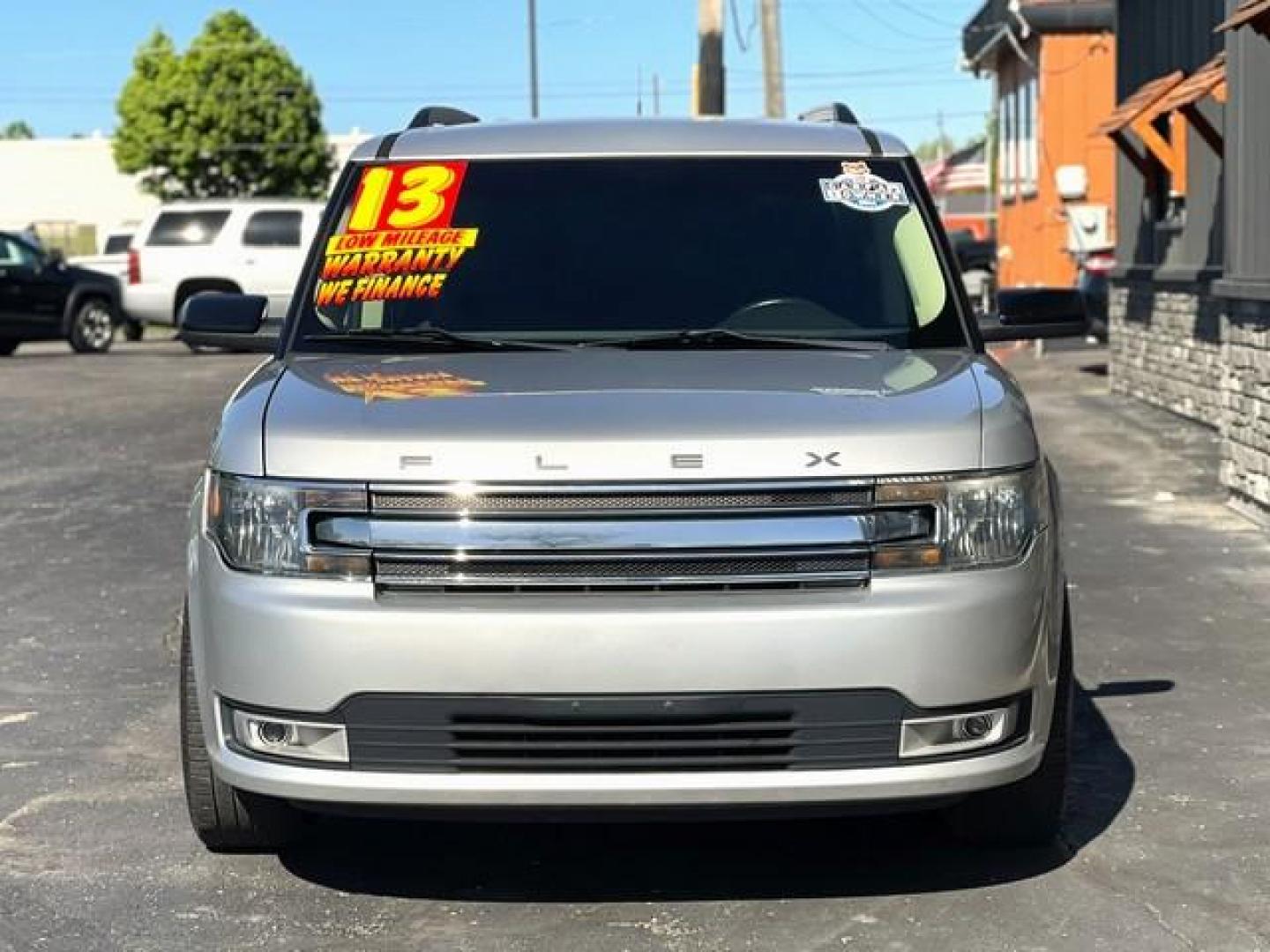 2013 SILVER FORD FLEX (2FMGK5C80DB) with an V6,3.5L(213 CID),DOHC engine, AUTOMATIC transmission, located at 14600 Frazho Road, Warren, MI, 48089, (586) 776-3400, 42.485996, -82.974220 - Photo#1