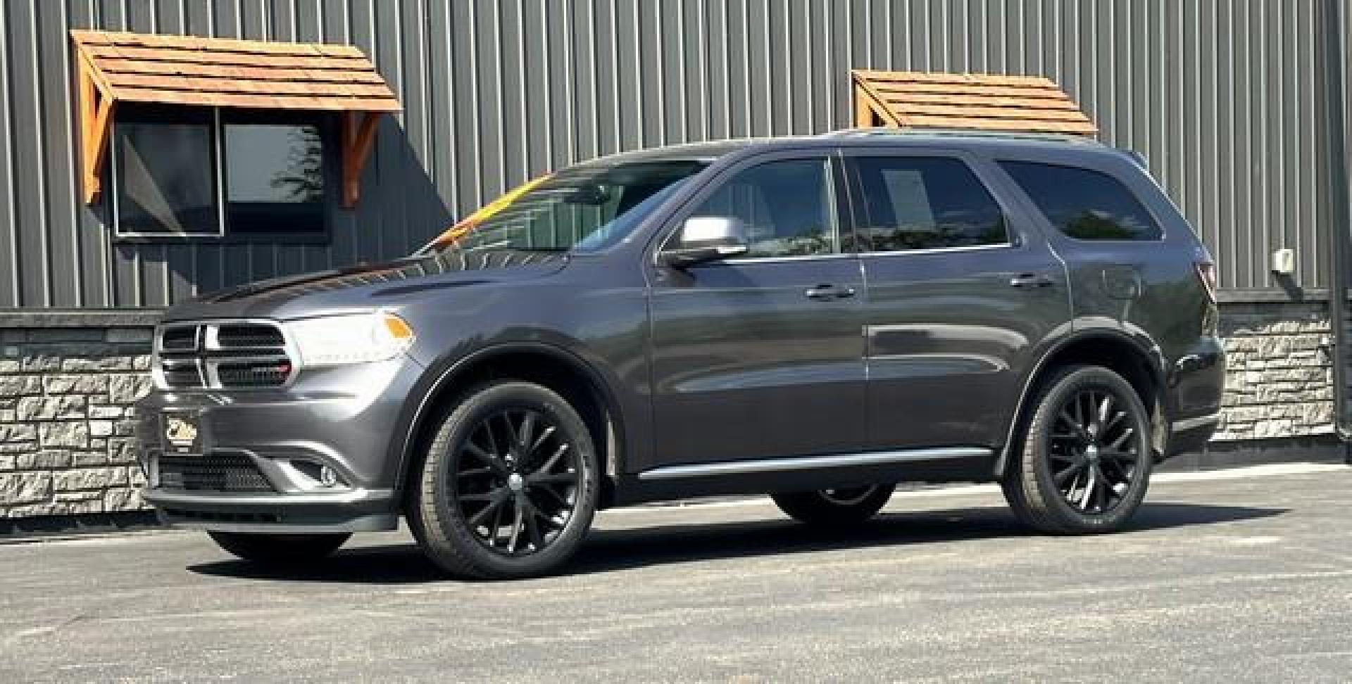 2016 GRAY DODGE DURANGO (1C4RDJDG7GC) with an V6,3.6L(220 CID),DOHC engine, AUTOMATIC transmission, located at 14600 Frazho Road, Warren, MI, 48089, (586) 776-3400, 42.485996, -82.974220 - Photo#1