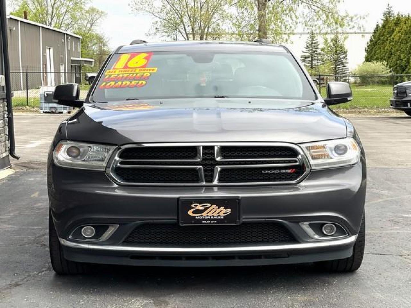 2016 GRAY DODGE DURANGO (1C4RDJDG7GC) with an V6,3.6L(220 CID),DOHC engine, AUTOMATIC transmission, located at 14600 Frazho Road, Warren, MI, 48089, (586) 776-3400, 42.485996, -82.974220 - Photo#4