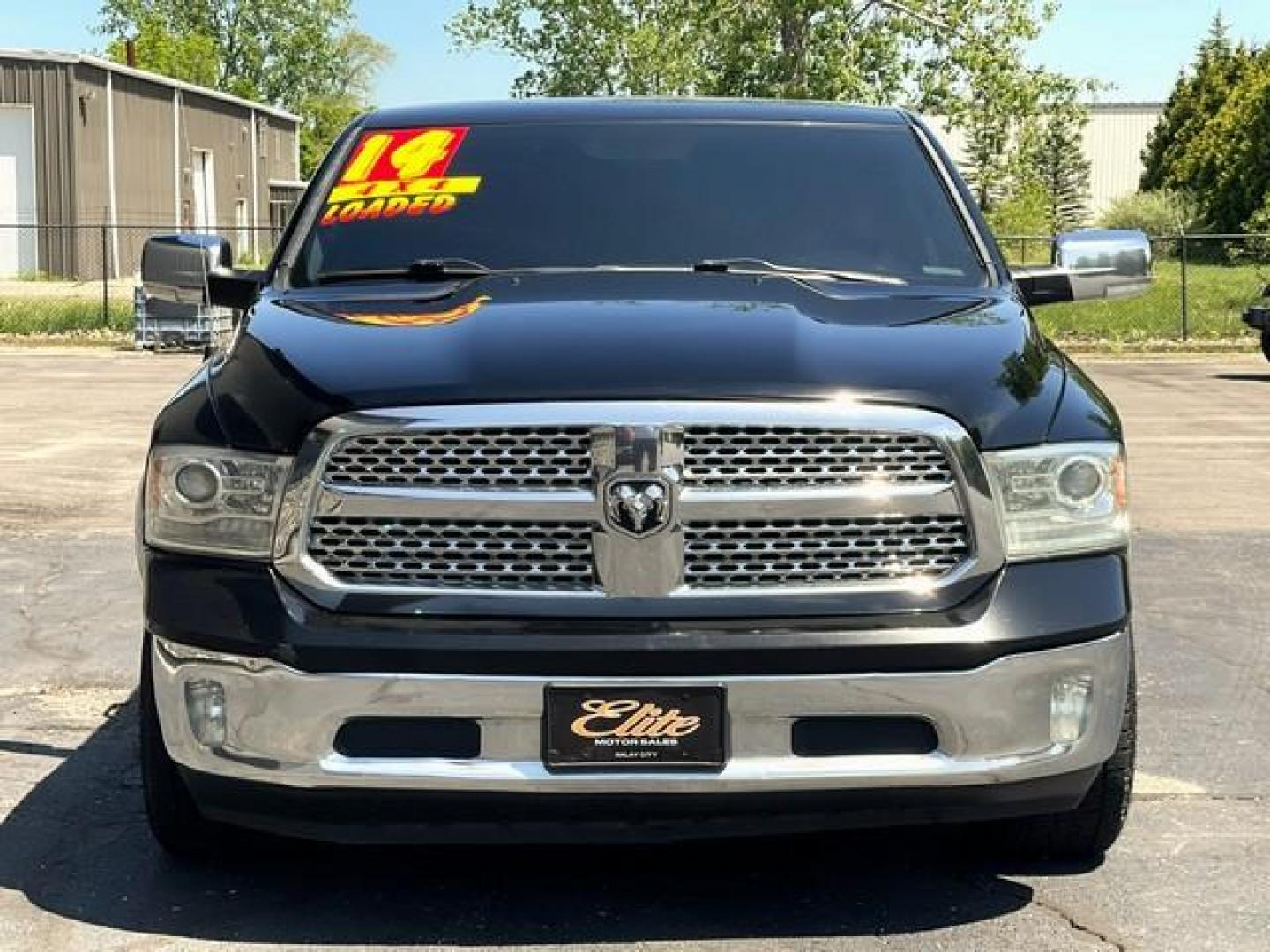 2014 BLACK RAM 1500 (1C6RR7JT4ES) with an V8,5.7L(345 CID),OHV engine, AUTOMATIC transmission, located at 14600 Frazho Road, Warren, MI, 48089, (586) 776-3400, 42.485996, -82.974220 - Photo#1