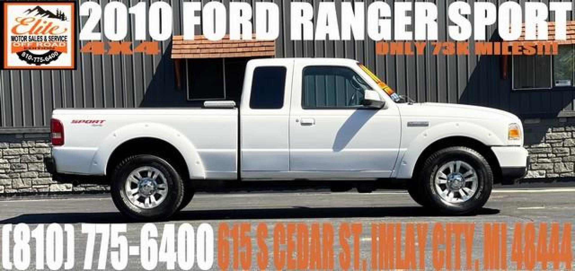 2010 WHITE FORD RANGER (1FTLR4FE5AP) with an V6,4.0L(245 CID),SOHC engine, AUTOMATIC transmission, located at 14600 Frazho Road, Warren, MI, 48089, (586) 776-3400, 42.485996, -82.974220 - Photo#0