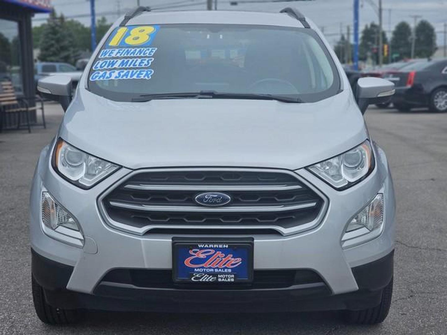 2018 MOONDUST SILVER METALLIC FORD ECOSPORT (MAJ6P1UL3JC) with an L4,2.0L(122 CID),DOHC engine, AUTOMATIC transmission, located at 14600 Frazho Road, Warren, MI, 48089, (586) 776-3400, 42.485996, -82.974220 - Photo#1