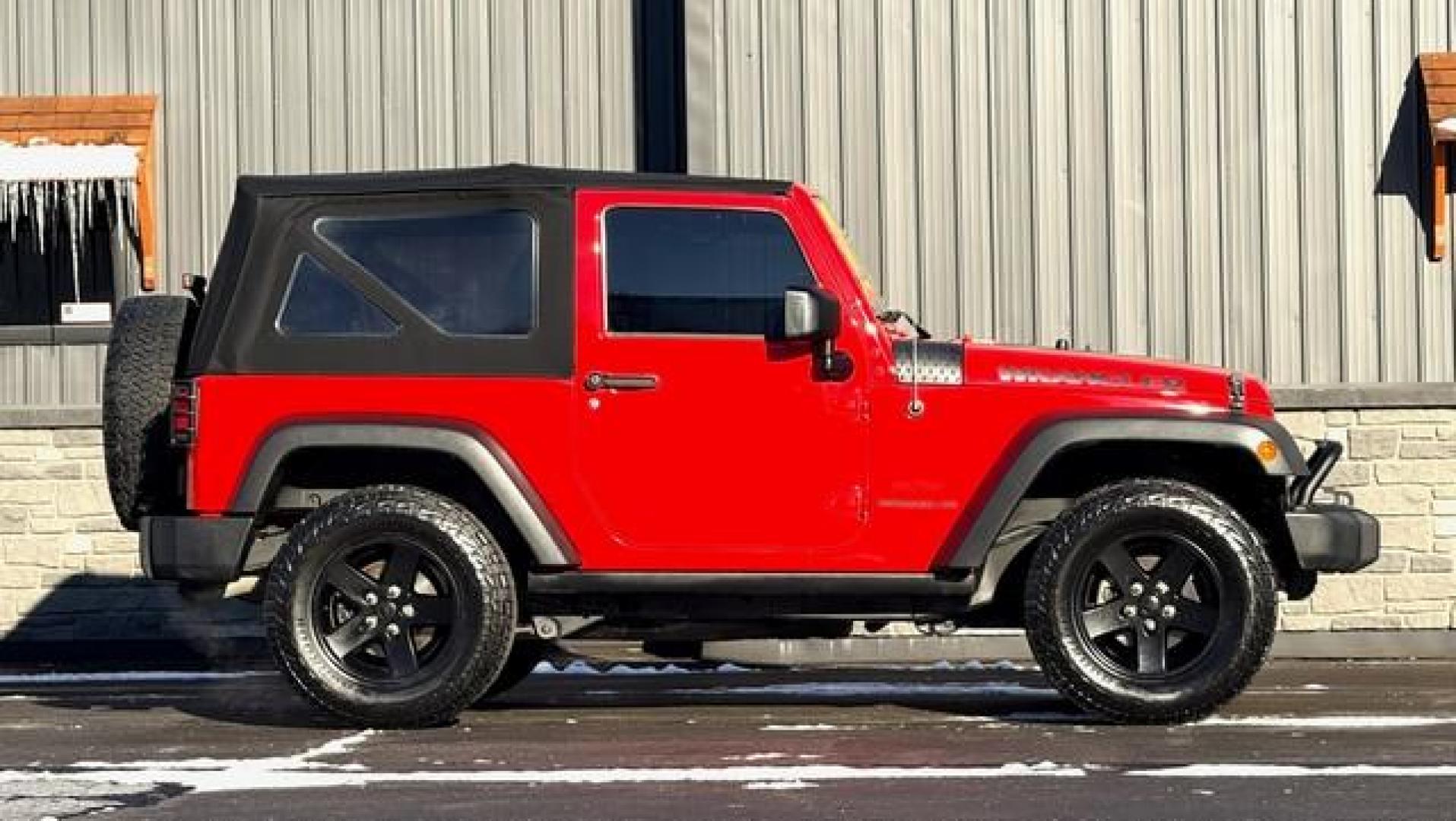 2017 RED JEEP WRANGLER (1C4AJWAG0HL) with an V6,3.6L(220 CID),DOHC engine, MANUAL transmission, located at 14600 Frazho Road, Warren, MI, 48089, (586) 776-3400, 42.485996, -82.974220 - Photo#2