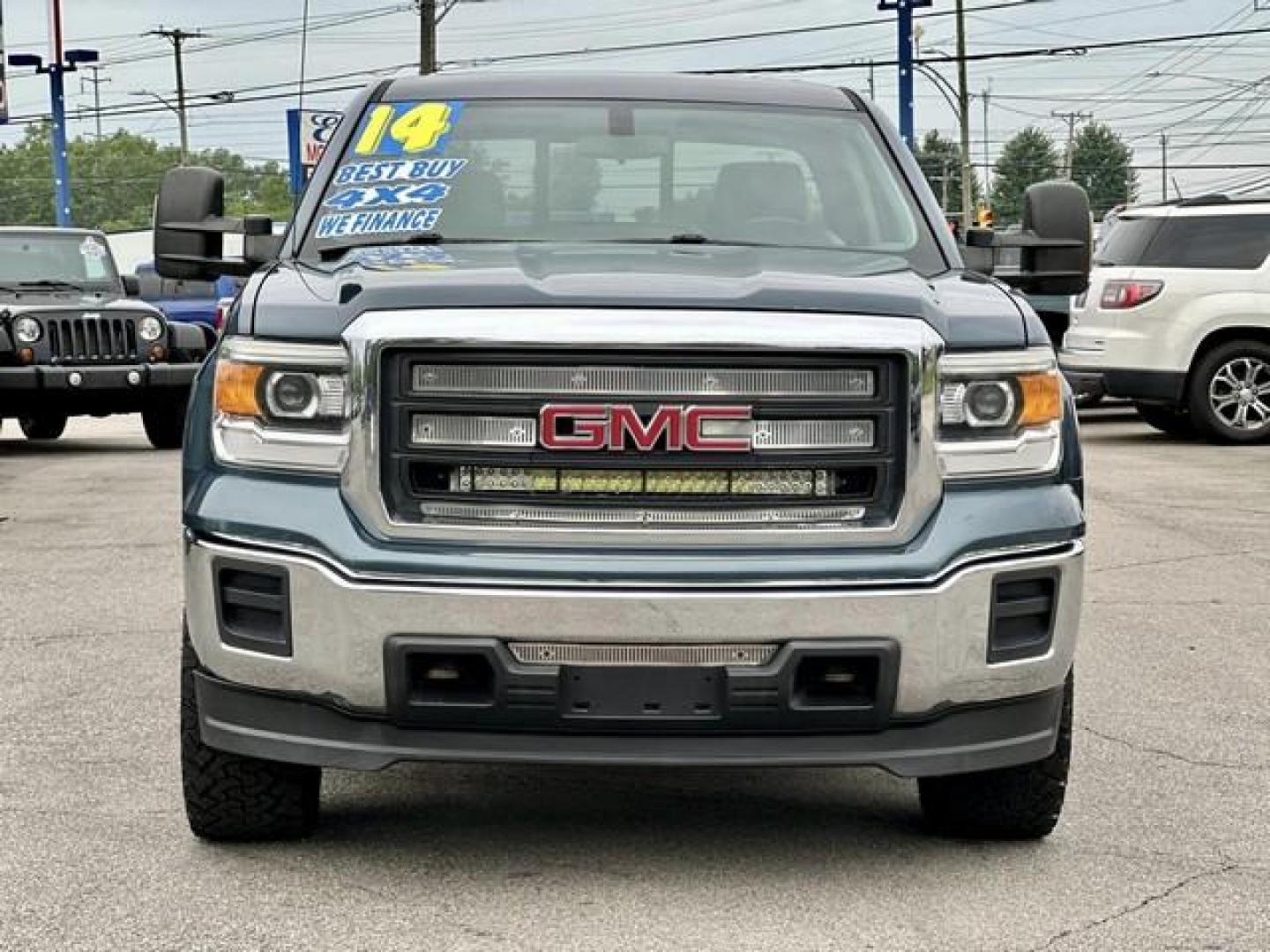 2014 BLUE GMC SIERRA 1500 (1GTV2TEC7EZ) with an V8,5.3L(325 CID),OHV engine, AUTOMATIC transmission, located at 14600 Frazho Road, Warren, MI, 48089, (586) 776-3400, 42.485996, -82.974220 - Photo#1