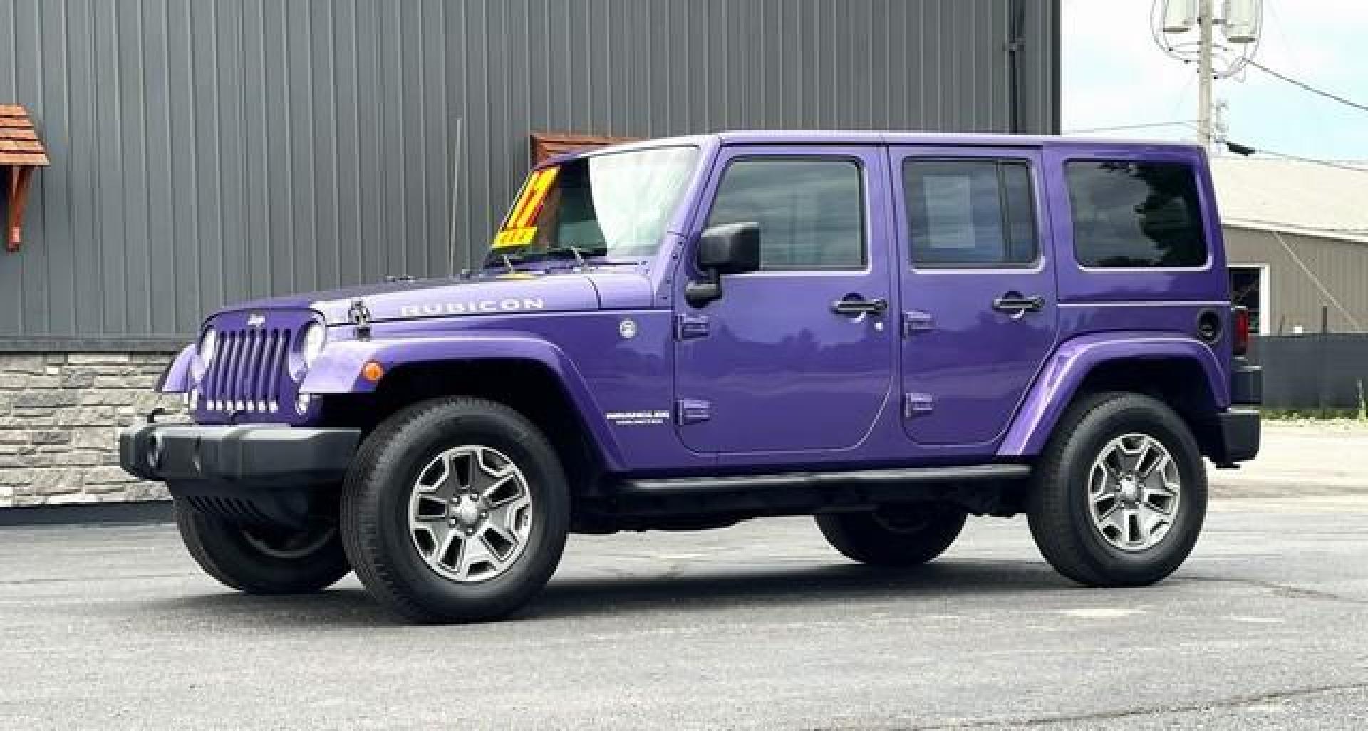 2017 PURPLE JEEP WRANGLER (1C4BJWFG0HL) with an V6,3.6L(220 CID),DOHC engine, AUTOMATIC transmission, located at 14600 Frazho Road, Warren, MI, 48089, (586) 776-3400, 42.485996, -82.974220 - Photo#2