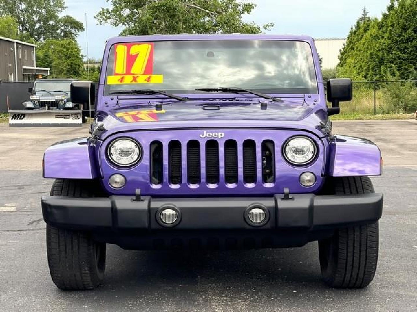 2017 PURPLE JEEP WRANGLER (1C4BJWFG0HL) with an V6,3.6L(220 CID),DOHC engine, AUTOMATIC transmission, located at 14600 Frazho Road, Warren, MI, 48089, (586) 776-3400, 42.485996, -82.974220 - Photo#3