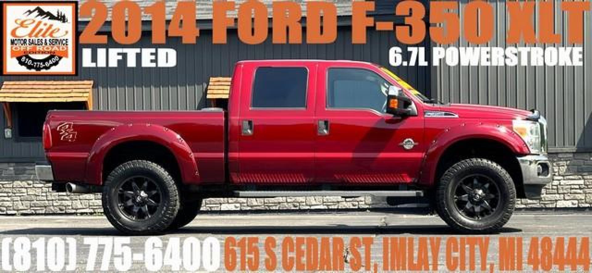 2014 MAROON FORD F-350 SUPER DUTY (1FT8W3BT6EE) with an V8,6.7L(406 CID),OHV engine, AUTOMATIC transmission, located at 14600 Frazho Road, Warren, MI, 48089, (586) 776-3400, 42.485996, -82.974220 - Photo#0