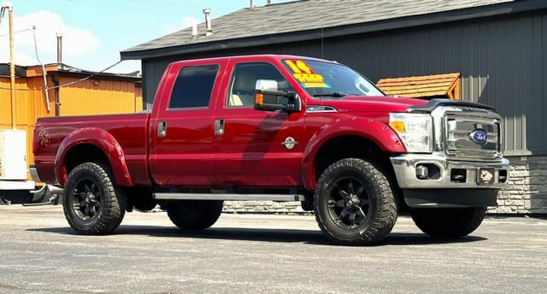 2014 MAROON FORD F-350 SUPER DUTY (1FT8W3BT6EE) with an V8,6.7L(406 CID),OHV engine, AUTOMATIC transmission, located at 14600 Frazho Road, Warren, MI, 48089, (586) 776-3400, 42.485996, -82.974220 - Photo#5