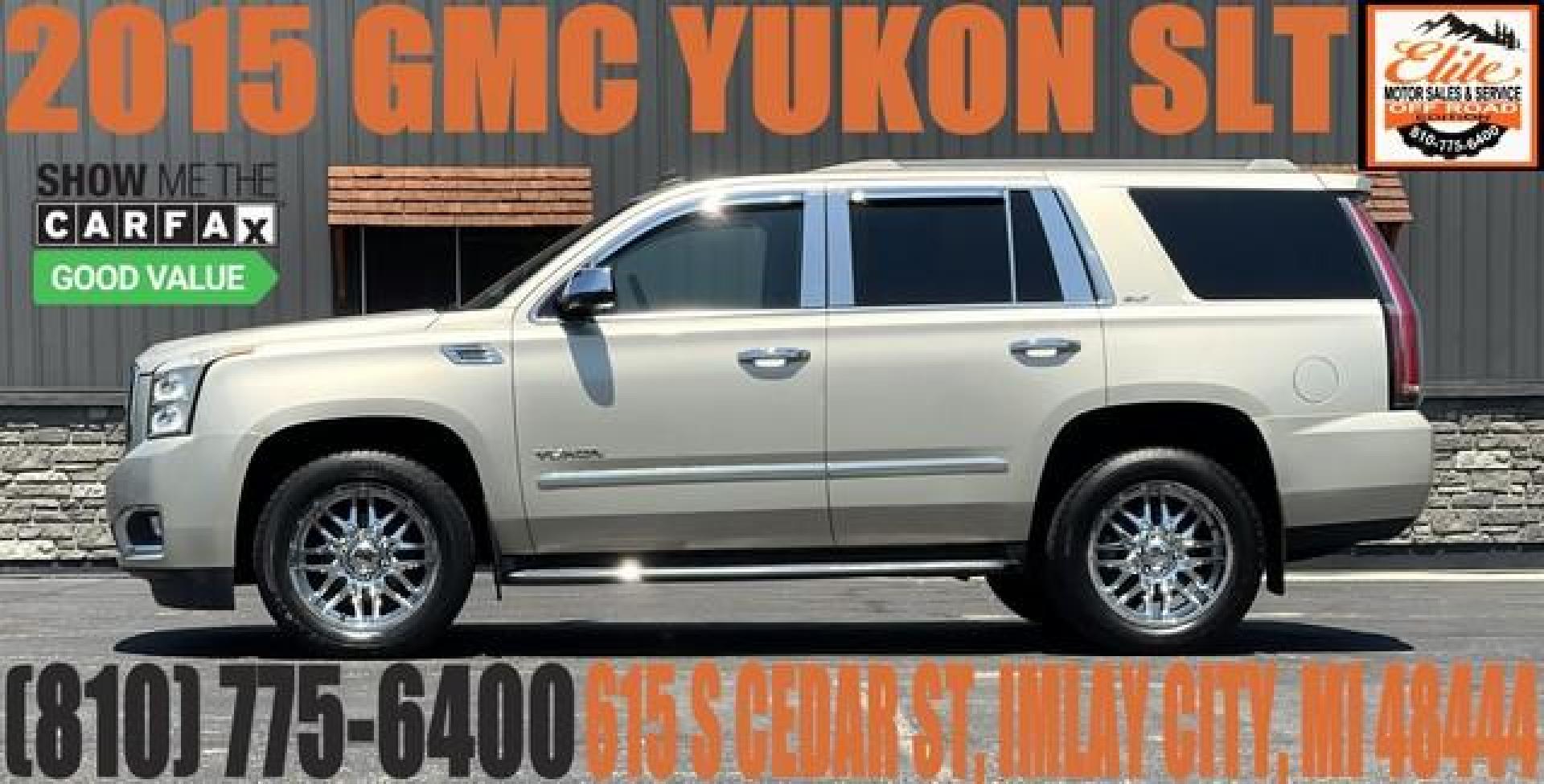 2015 SILVER GMC YUKON (1GKS2BKC0FR) with an V8,5.3L(325 CID),OHV engine, AUTOMATIC transmission, located at 14600 Frazho Road, Warren, MI, 48089, (586) 776-3400, 42.485996, -82.974220 - Photo#0