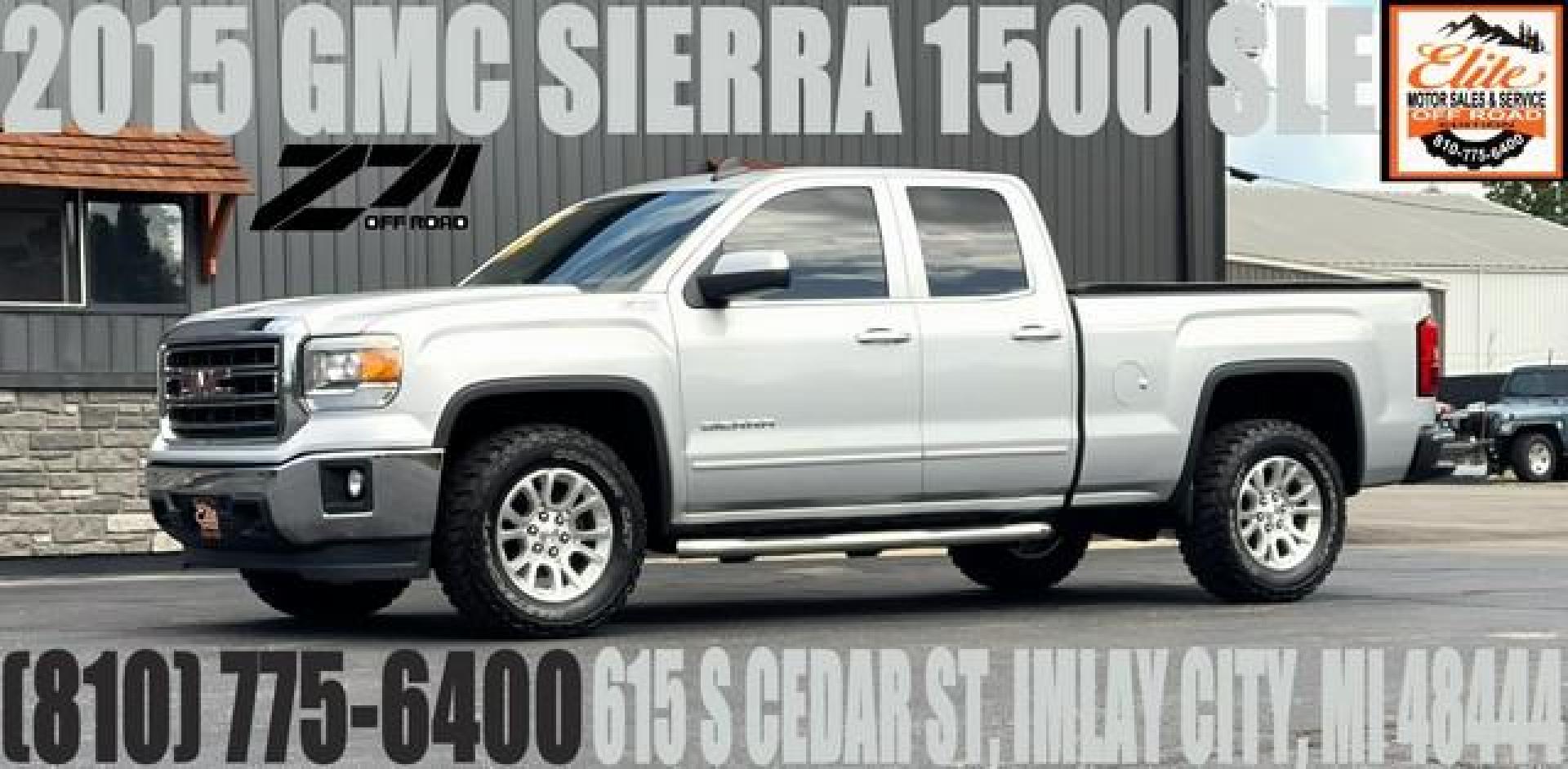 2015 SILVER GMC SIERRA 1500 (1GTV2UEH6FZ) with an V6,4.3L(262 CID),OHV engine, AUTOMATIC transmission, located at 14600 Frazho Road, Warren, MI, 48089, (586) 776-3400, 42.485996, -82.974220 - Photo#0