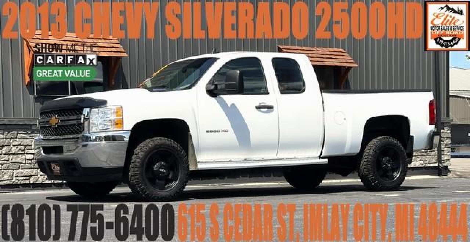 2013 WHITE CHEVROLET SILVERADO 2500 HD (1GC2CVCGXDZ) with an V8,6.0L(364 CID),OHV engine, AUTOMATIC transmission, located at 14600 Frazho Road, Warren, MI, 48089, (586) 776-3400, 42.485996, -82.974220 - Photo#0