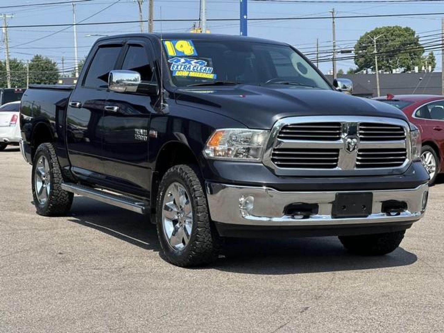 2014 BLUE RAM 1500 (1C6RR7LT4ES) with an V8,5.7L(345 CID),OHV engine, AUTOMATIC transmission, located at 14600 Frazho Road, Warren, MI, 48089, (586) 776-3400, 42.485996, -82.974220 - Photo#2