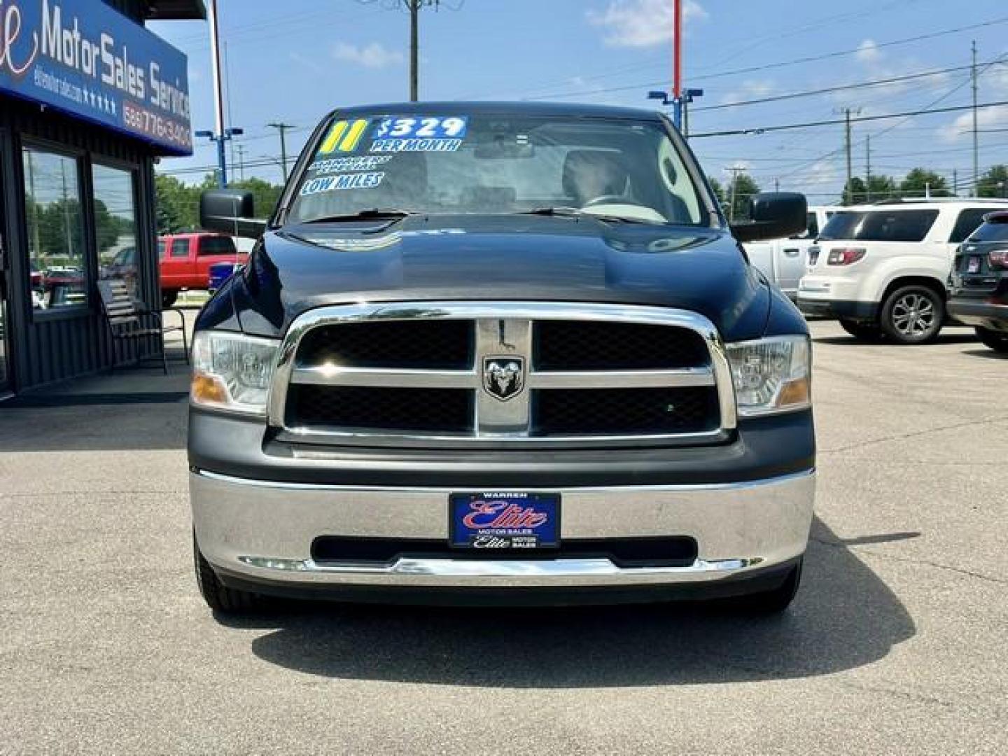 2011 BLACK RAM 1500 QUAD (1D7RV1GTXBS) with an V8,5.7L(345 CID),OHV engine, AUTOMATIC transmission, located at 14600 Frazho Road, Warren, MI, 48089, (586) 776-3400, 42.485996, -82.974220 - Photo#1