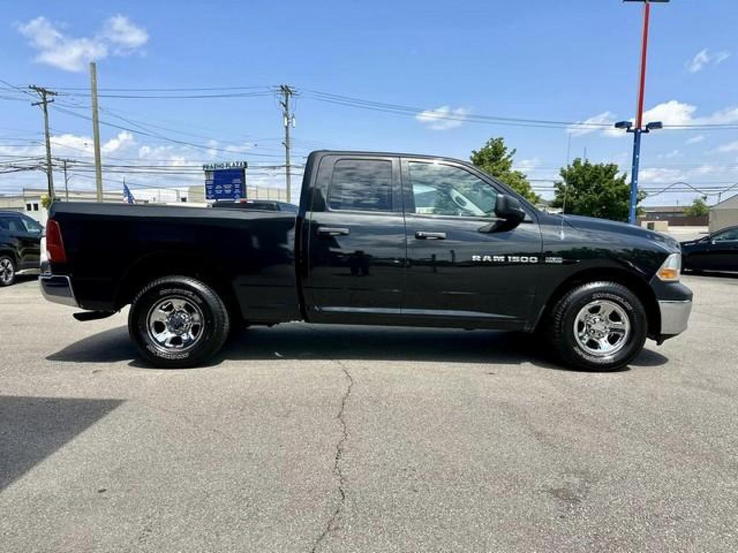 2011 BLACK RAM 1500 QUAD (1D7RV1GTXBS) with an V8,5.7L(345 CID),OHV engine, AUTOMATIC transmission, located at 14600 Frazho Road, Warren, MI, 48089, (586) 776-3400, 42.485996, -82.974220 - Photo#3