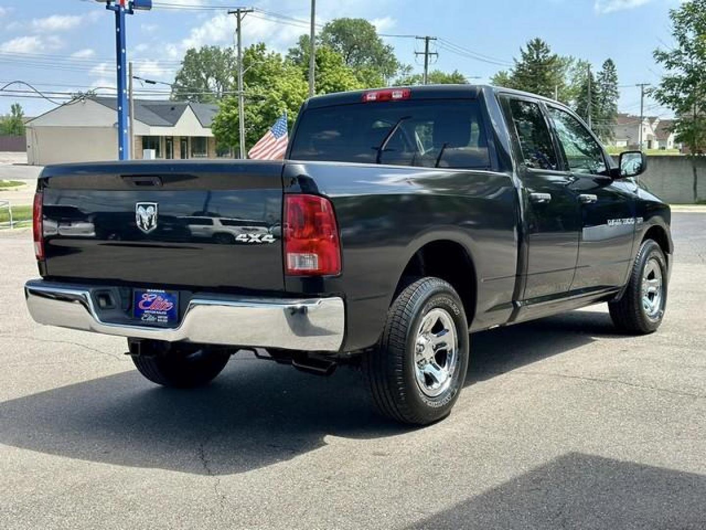 2011 BLACK RAM 1500 QUAD (1D7RV1GTXBS) with an V8,5.7L(345 CID),OHV engine, AUTOMATIC transmission, located at 14600 Frazho Road, Warren, MI, 48089, (586) 776-3400, 42.485996, -82.974220 - Photo#4