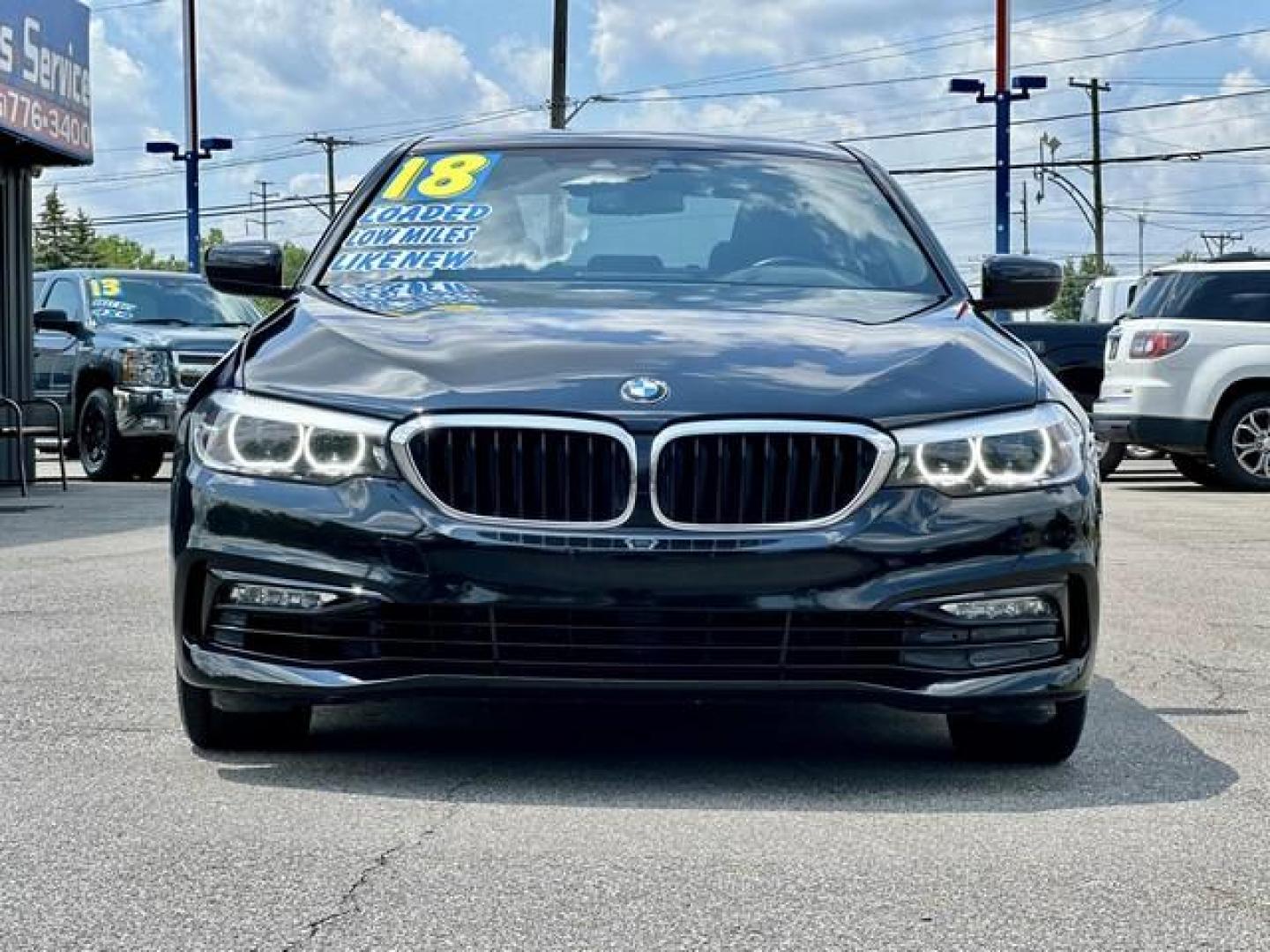 2018 BLACK BMW 530I XDRIVE (WBAJA7C58JW) with an L4,2.0L(122 CID),DOHC engine, AUTOMATIC transmission, located at 14600 Frazho Road, Warren, MI, 48089, (586) 776-3400, 42.485996, -82.974220 - Photo#1