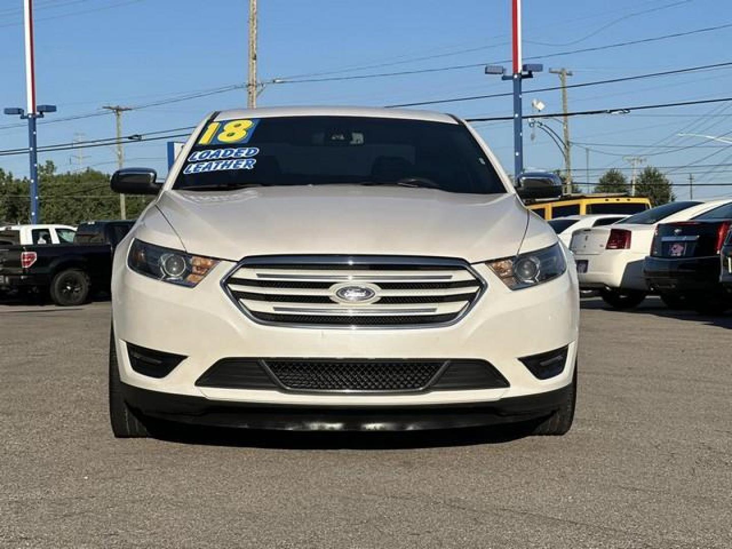 2018 WHITE FORD TAURUS (1FAHP2F83JG) with an V6,3.5L(213 CID),DOHC engine, AUTOMATIC transmission, located at 14600 Frazho Road, Warren, MI, 48089, (586) 776-3400, 42.485996, -82.974220 - Photo#1