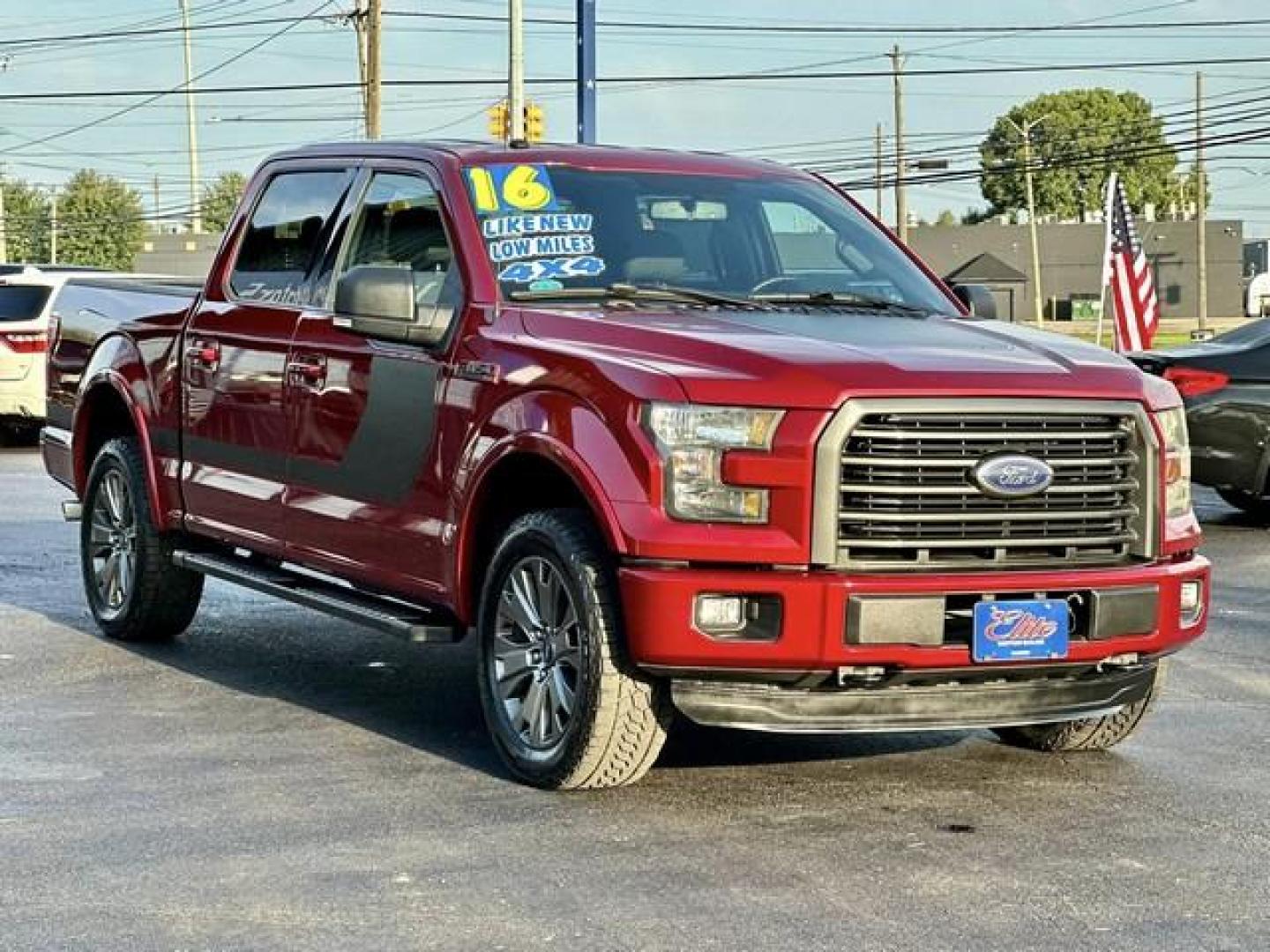 2016 RED FORD F-150 (1FTEW1EF9GF) with an V8,5.0L(302 CID),DOHC engine, AUTOMATIC transmission, located at 14600 Frazho Road, Warren, MI, 48089, (586) 776-3400, 42.485996, -82.974220 - Photo#2