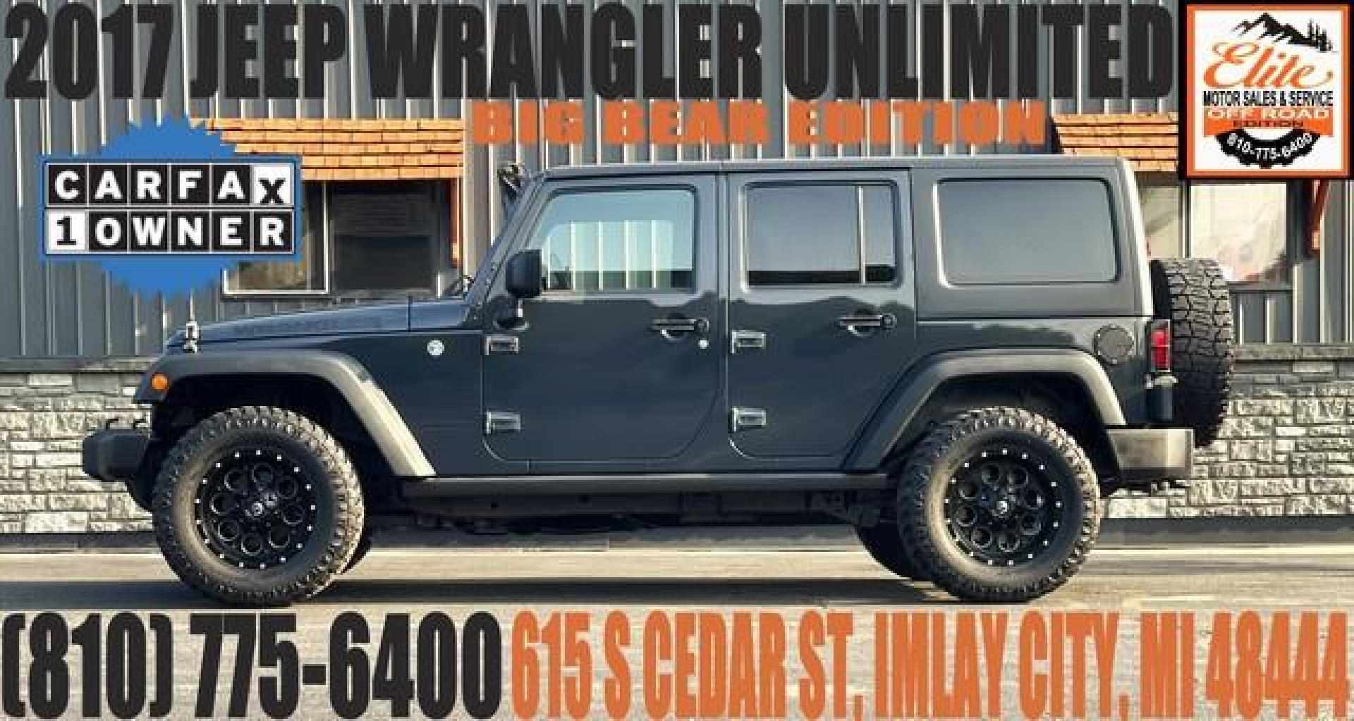 2017 GREY JEEP WRANGLER (1C4BJWDG0HL) with an V6,3.6L(220 CID),DOHC engine, AUTOMATIC transmission, located at 14600 Frazho Road, Warren, MI, 48089, (586) 776-3400, 42.485996, -82.974220 - Photo#0