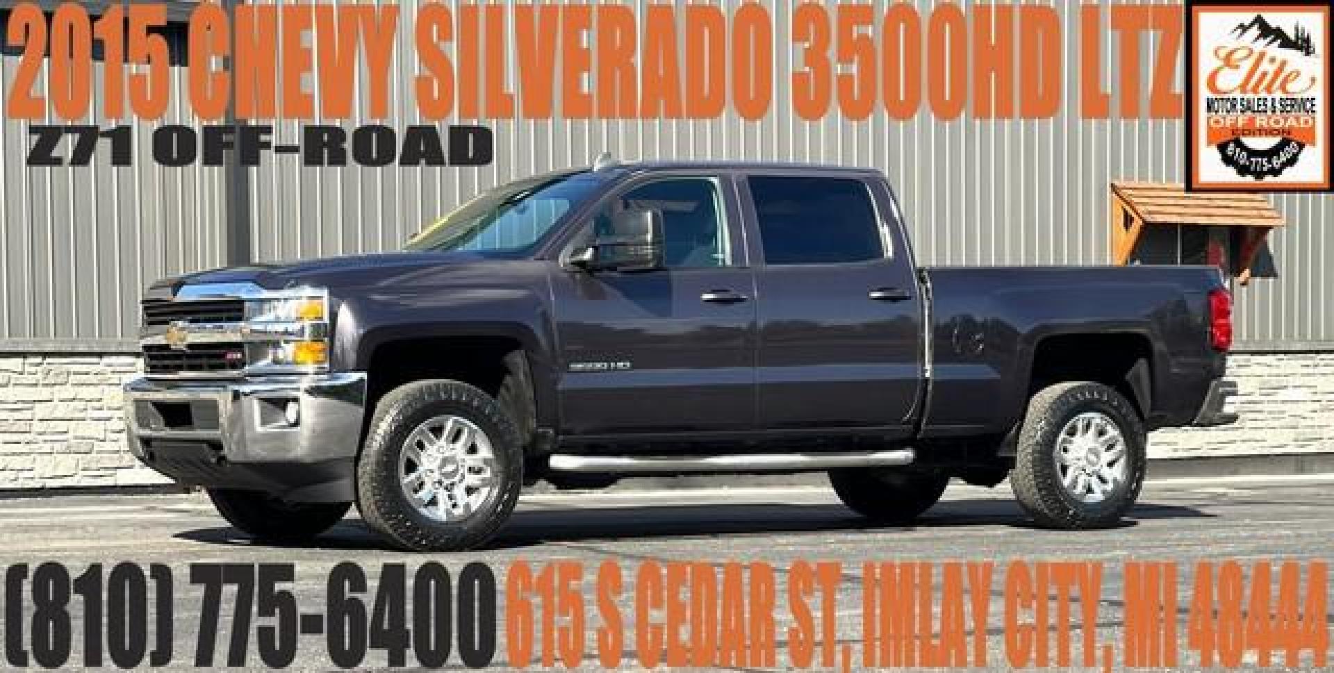 2015 GREY CHEVROLET SILVERADO 3500 HD (1GC4KZCG4FF) with an V8,6.0L(364 CID),OHV engine, AUTOMATIC transmission, located at 14600 Frazho Road, Warren, MI, 48089, (586) 776-3400, 42.485996, -82.974220 - Photo#0