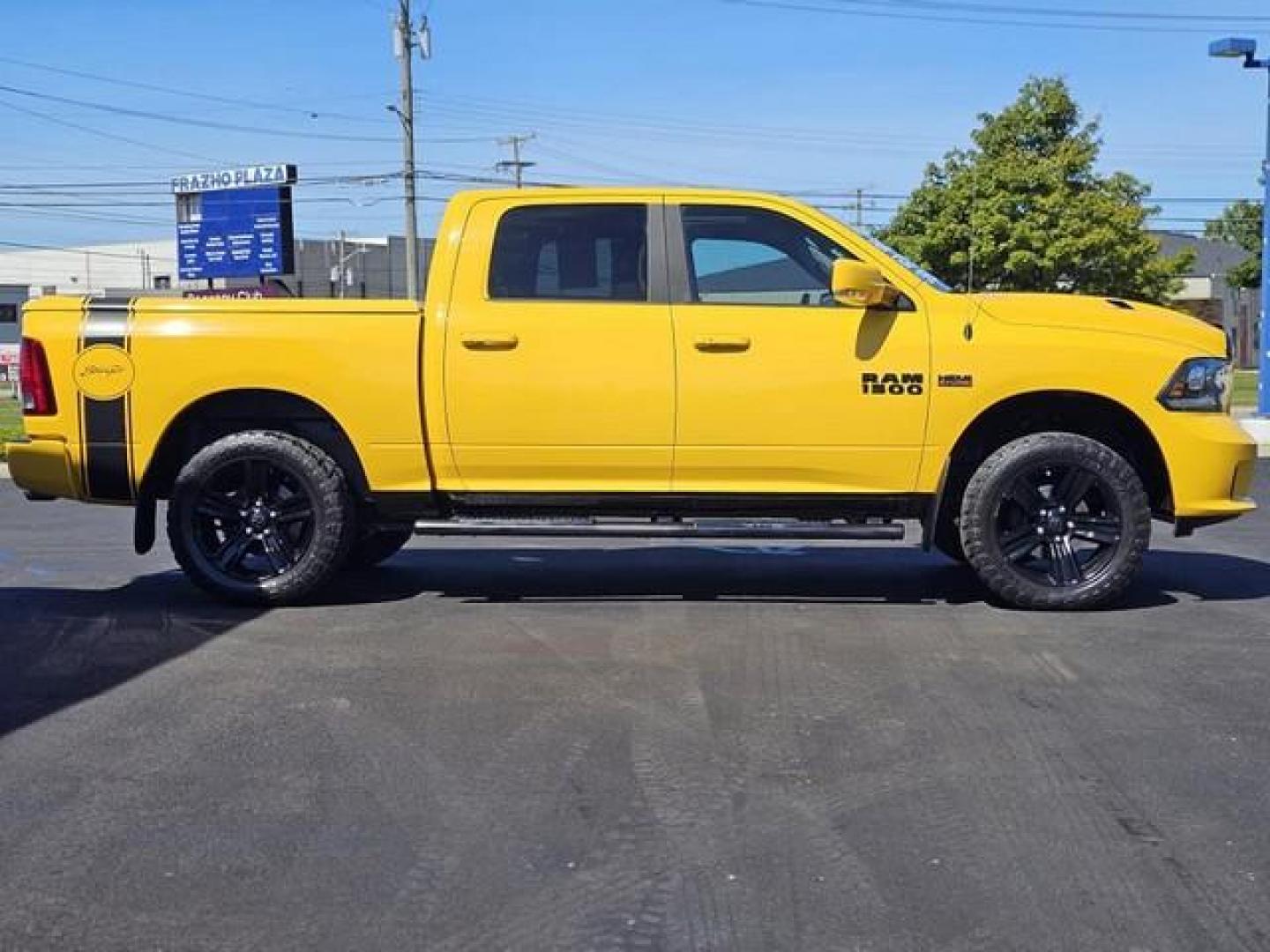 2016 YELLOW RAM 1500 (1C6RR7MT9GS) with an V8,5.7L(345 CID),OHV engine, AUTOMATIC transmission, located at 14600 Frazho Road, Warren, MI, 48089, (586) 776-3400, 42.485996, -82.974220 - Photo#3