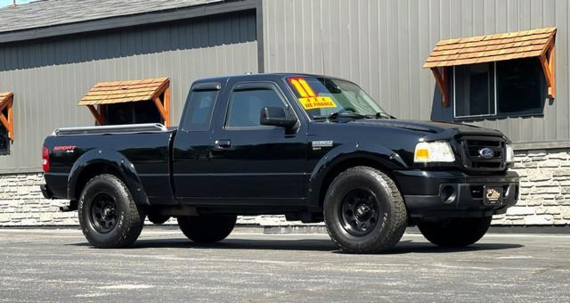 2011 BLACK FORD RANGER (1FTLR4FE8BP) with an V6,4.0L(245 CID),SOHC engine, AUTOMATIC transmission, located at 14600 Frazho Road, Warren, MI, 48089, (586) 776-3400, 42.485996, -82.974220 - Photo#2