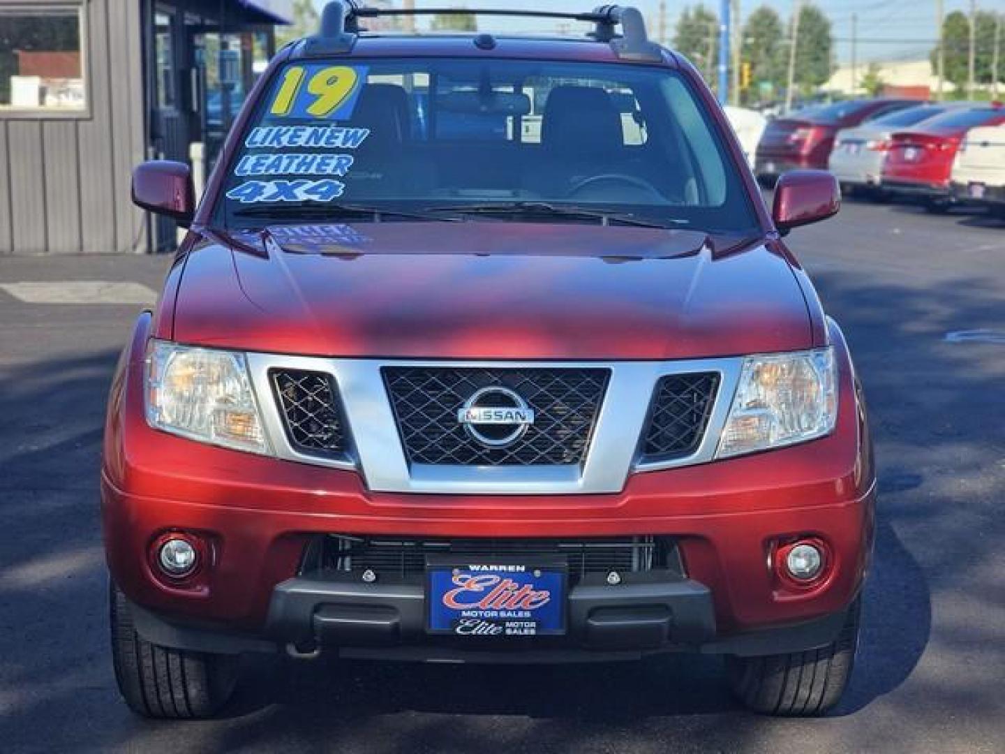 2019 RED NISSAN FRONTIER (1N6AD0EV8KN) with an V6,4.0L( CID),DOHC engine, AUTOMATIC transmission, located at 14600 Frazho Road, Warren, MI, 48089, (586) 776-3400, 42.485996, -82.974220 - Photo#1