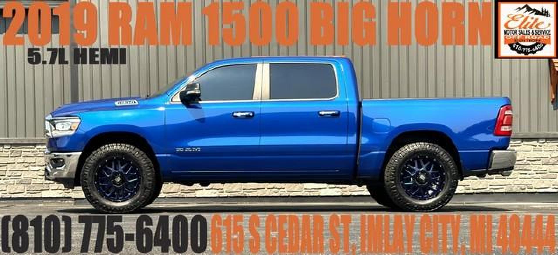 2019 BLUE RAM 1500 (1C6SRFFT3KN) with an V8,5.7L(345 CID),OHV engine, AUTOMATIC transmission, located at 14600 Frazho Road, Warren, MI, 48089, (586) 776-3400, 42.485996, -82.974220 - Photo#0