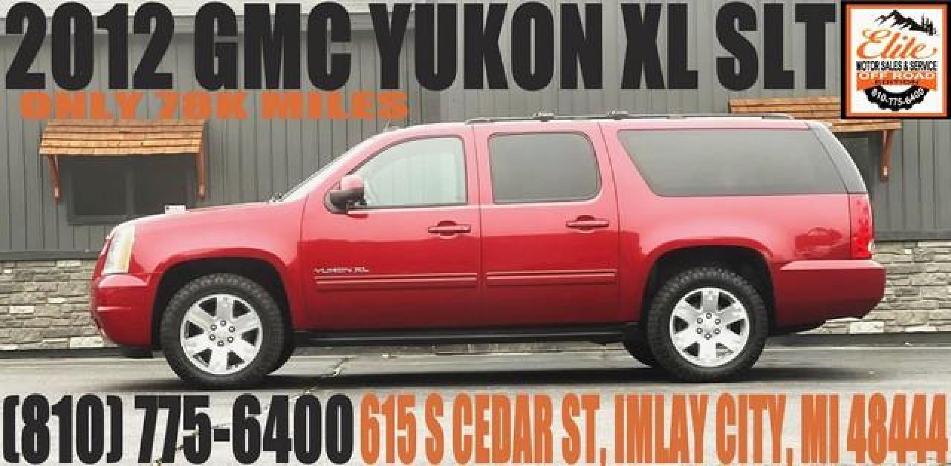 2012 RED GMC YUKON XL 1500 (1GKS2KE75CR) with an V8,5.3L(325 CID),OHV engine, AUTOMATIC transmission, located at 14600 Frazho Road, Warren, MI, 48089, (586) 776-3400, 42.485996, -82.974220 - Photo#0