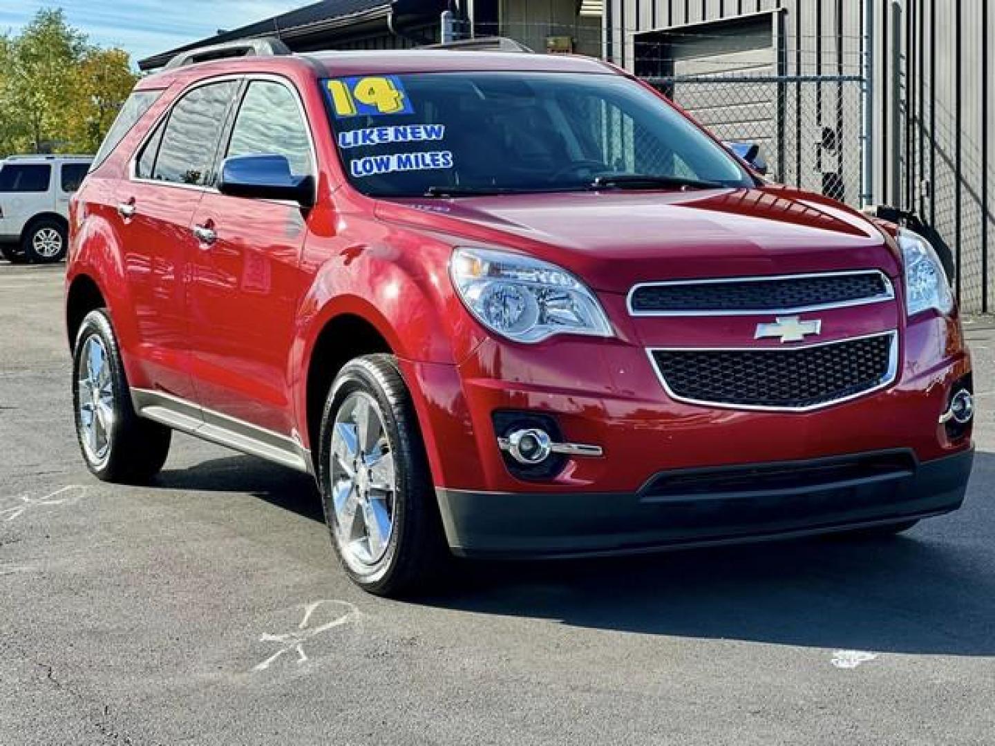 2014 RED CHEVROLET EQUINOX (1GNALCEKXEZ) with an L4,2.4L(145 CID),DOHC engine, AUTOMATIC transmission, located at 14600 Frazho Road, Warren, MI, 48089, (586) 776-3400, 42.485996, -82.974220 - Photo#2