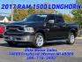 2017 BLACK RAM 1500 (1C6RR7PT4HS) with an V8,5.7L(345 CID),OHV engine, AUTOMATIC transmission, located at 14600 Frazho Road, Warren, MI, 48089, (586) 776-3400, 42.485996, -82.974220 - Photo#0