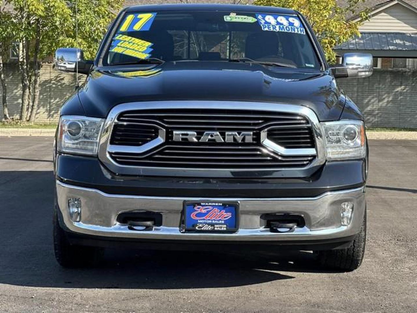 2017 BLACK RAM 1500 (1C6RR7PT4HS) with an V8,5.7L(345 CID),OHV engine, AUTOMATIC transmission, located at 14600 Frazho Road, Warren, MI, 48089, (586) 776-3400, 42.485996, -82.974220 - Photo#1