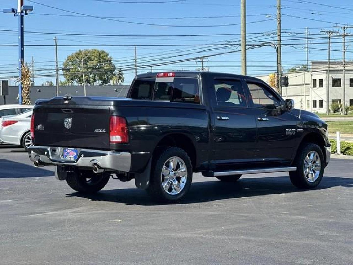 2015 BLACK RAM 1500 (1C6RR7LT2FS) with an V8,5.7L(345 CID),OHV engine, AUTOMATIC transmission, located at 14600 Frazho Road, Warren, MI, 48089, (586) 776-3400, 42.485996, -82.974220 - Photo#4