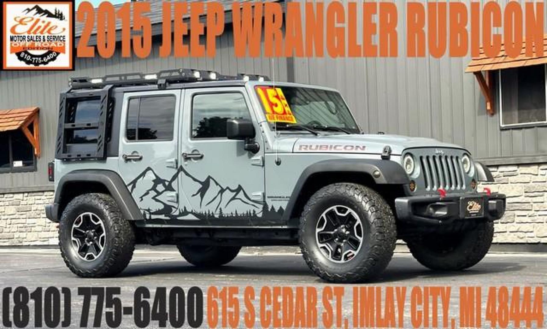 2015 GREY JEEP WRANGLER (1C4HJWFG4FL) with an V6,3.6L(220 CID),DOHC engine, MANUAL transmission, located at 14600 Frazho Road, Warren, MI, 48089, (586) 776-3400, 42.485996, -82.974220 - Photo#0