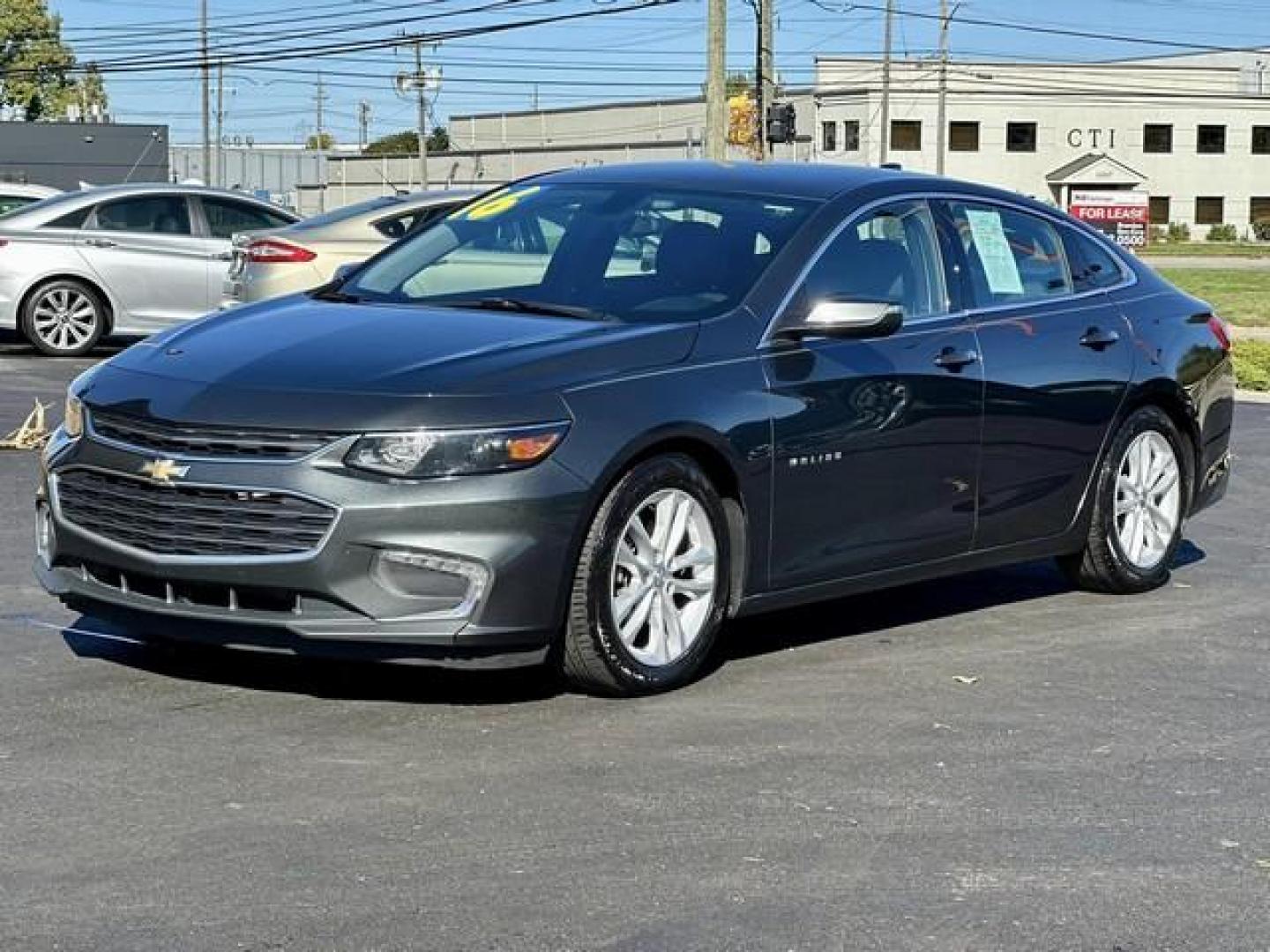 2016 GRAY CHEVROLET MALIBU (1G1ZE5ST6GF) with an L4,1.5L(91 CID),DOHC engine, AUTOMATIC transmission, located at 14600 Frazho Road, Warren, MI, 48089, (586) 776-3400, 42.485996, -82.974220 - Photo#0