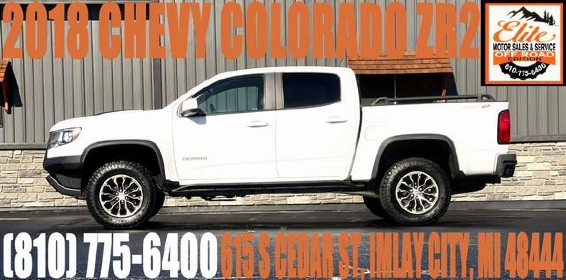 2018 WHITE CHEVROLET COLORADO (1GCGTEEN2J1) with an V6,3.6L(222 CID),DOHC engine, AUTOMATIC transmission, located at 14600 Frazho Road, Warren, MI, 48089, (586) 776-3400, 42.485996, -82.974220 - Photo#0