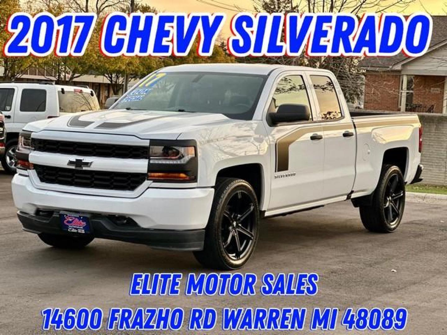 2017 WHITE CHEVROLET SILVERADO 1500 (1GCRCPEC6HZ) with an V8,5.3L(325 CID),OHV engine, AUTOMATIC transmission, located at 14600 Frazho Road, Warren, MI, 48089, (586) 776-3400, 42.485996, -82.974220 - Photo#0