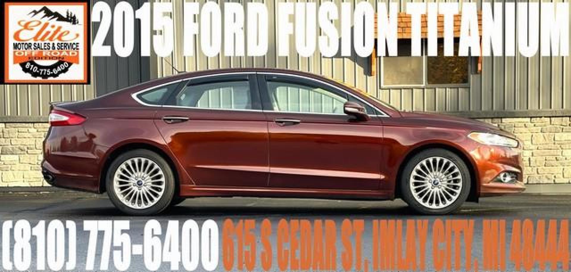 2015 BURGUNDY FORD FUSION (3FA6P0K95FR) with an L4,2.0L(122 CID),DOHC engine, AUTOMATIC transmission, located at 14600 Frazho Road, Warren, MI, 48089, (586) 776-3400, 42.485996, -82.974220 - Photo#0