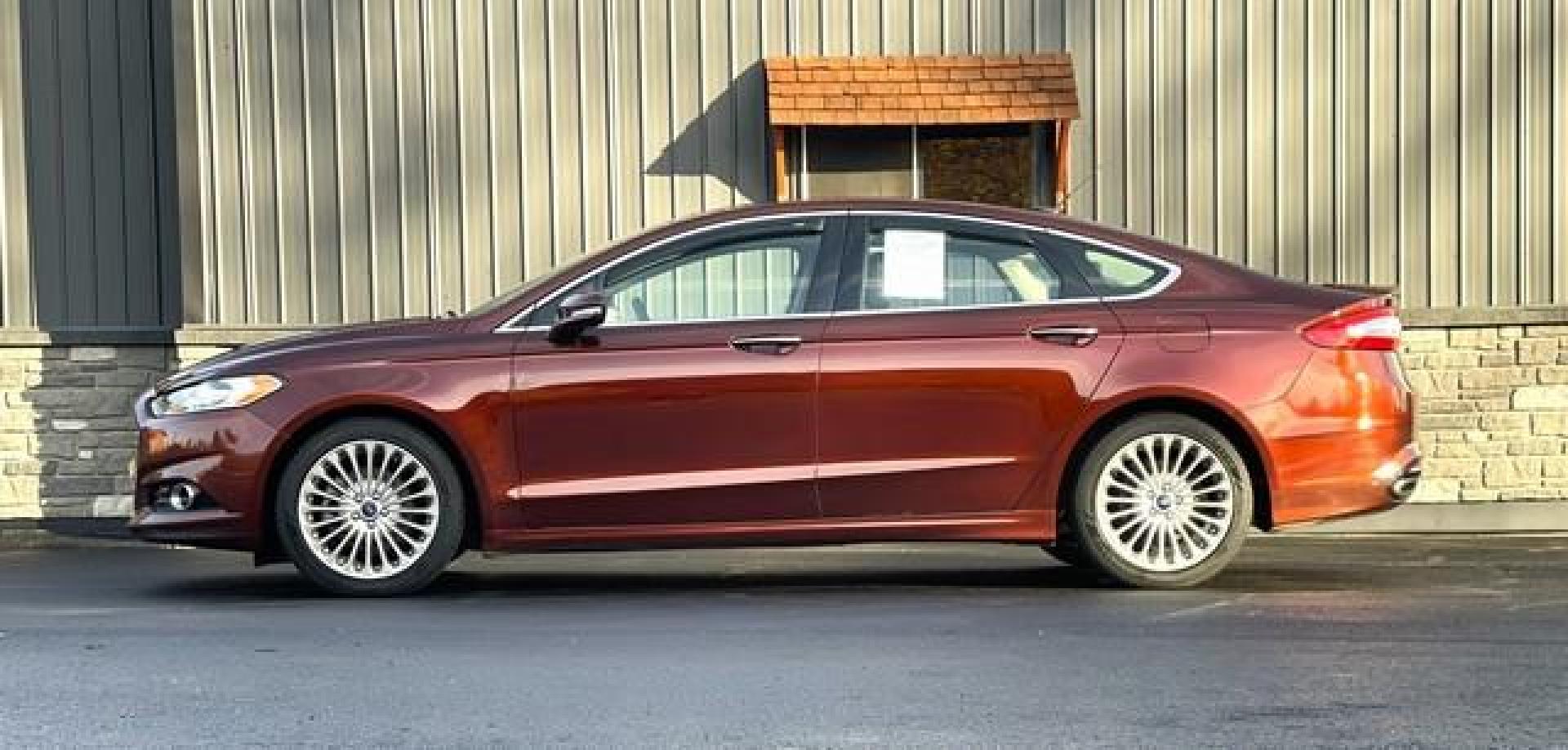 2015 BURGUNDY FORD FUSION (3FA6P0K95FR) with an L4,2.0L(122 CID),DOHC engine, AUTOMATIC transmission, located at 14600 Frazho Road, Warren, MI, 48089, (586) 776-3400, 42.485996, -82.974220 - Photo#1