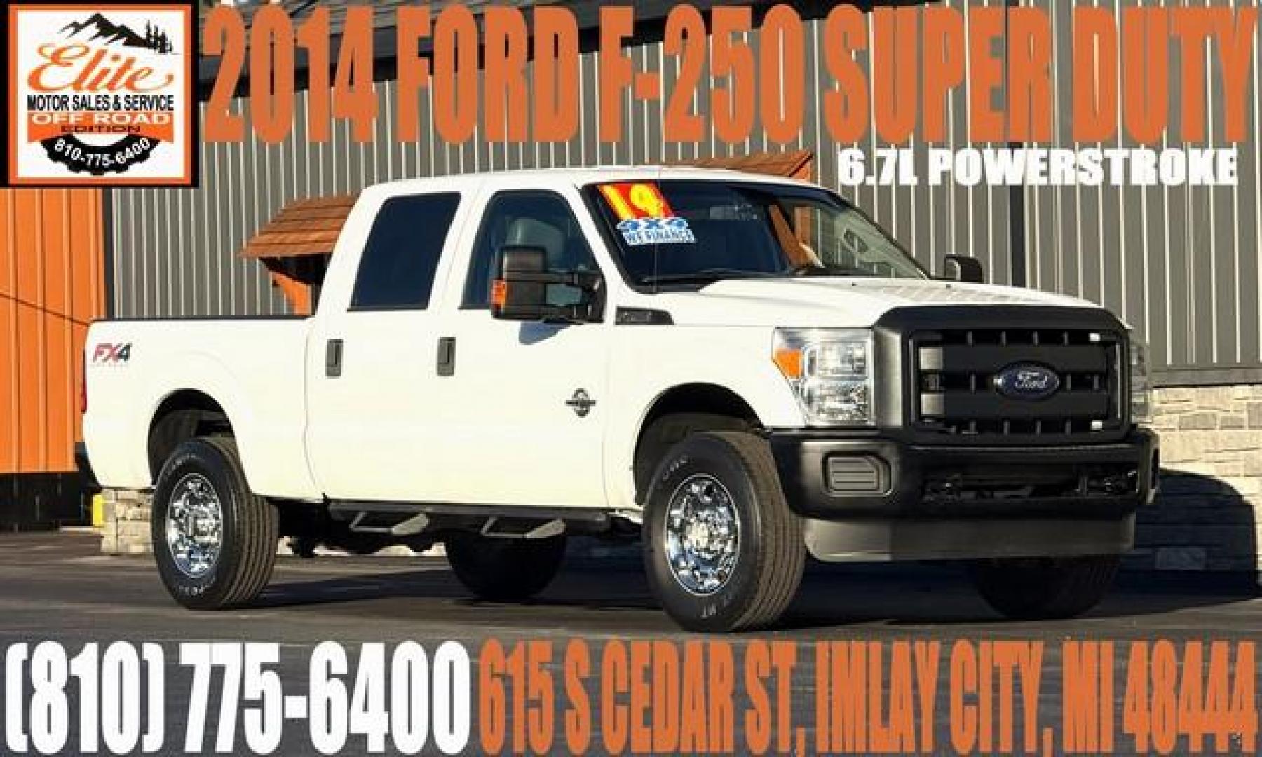 2014 WHITE FORD F-250 SUPER DUTY (1FT7W2BT7EE) with an V8,6.7L(406 CID),OHV engine, AUTOMATIC transmission, located at 14600 Frazho Road, Warren, MI, 48089, (586) 776-3400, 42.485996, -82.974220 - Photo#0