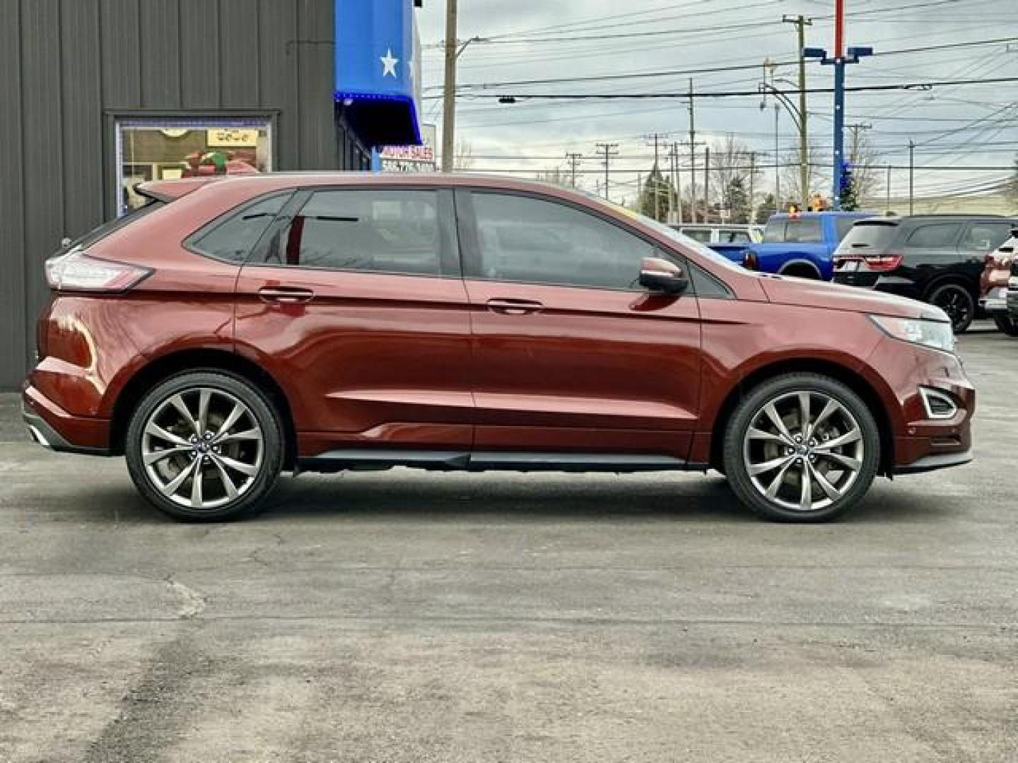 2016 BROWN FORD EDGE (2FMPK4AP4GB) with an V6,2.7L(164 CID),DOHC engine, AUTOMATIC transmission, located at 14600 Frazho Road, Warren, MI, 48089, (586) 776-3400, 42.485996, -82.974220 - Photo#3