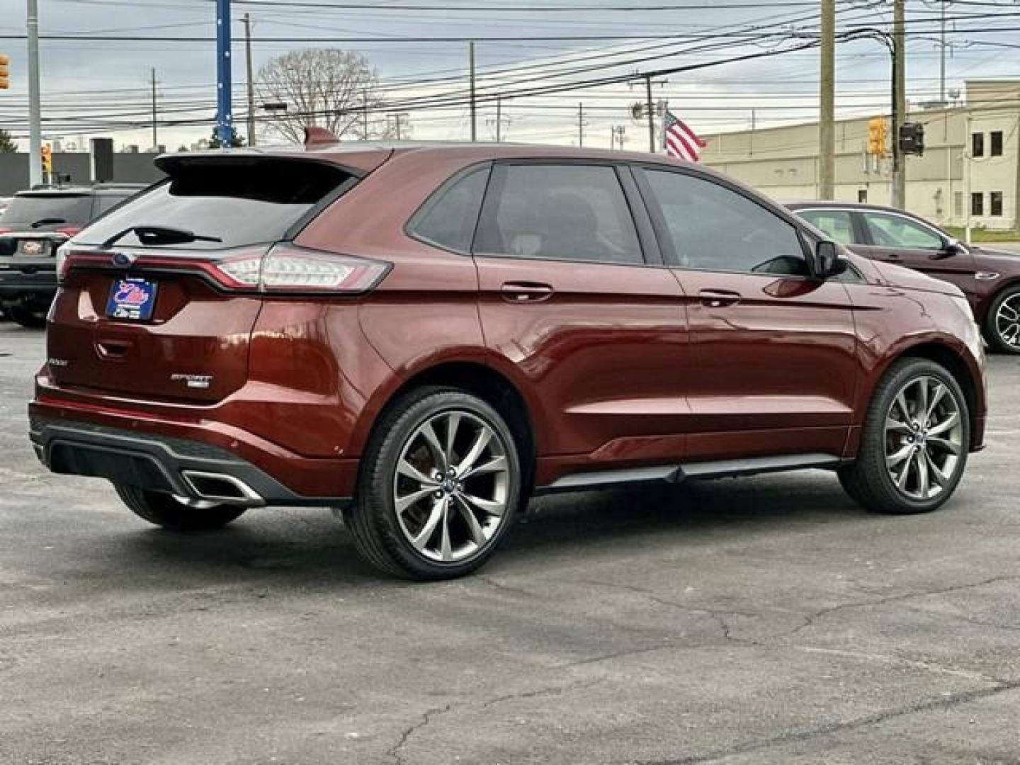 2016 BROWN FORD EDGE (2FMPK4AP4GB) with an V6,2.7L(164 CID),DOHC engine, AUTOMATIC transmission, located at 14600 Frazho Road, Warren, MI, 48089, (586) 776-3400, 42.485996, -82.974220 - Photo#4