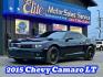 2015 BLACK CHEVROLET CAMARO (2G1FB1E30F9) with an V6,3.6L(217 CID),DOHC engine, AUTOMATIC transmission, located at 14600 Frazho Road, Warren, MI, 48089, (586) 776-3400, 42.485996, -82.974220 - Photo#0