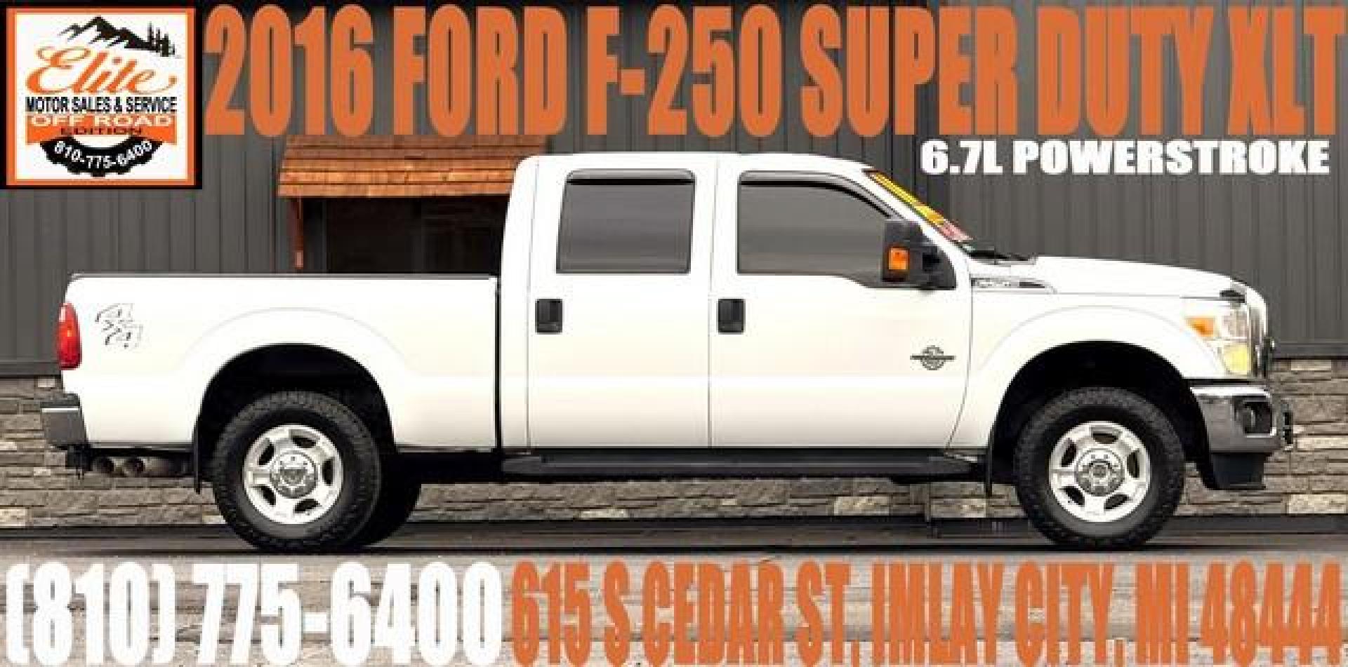 2016 WHITE FORD F-250 SUPER DUTY (1FT7W2BT5GE) with an V8,6.7L(406 CID),OHV engine, AUTOMATIC transmission, located at 14600 Frazho Road, Warren, MI, 48089, (586) 776-3400, 42.485996, -82.974220 - Photo#0