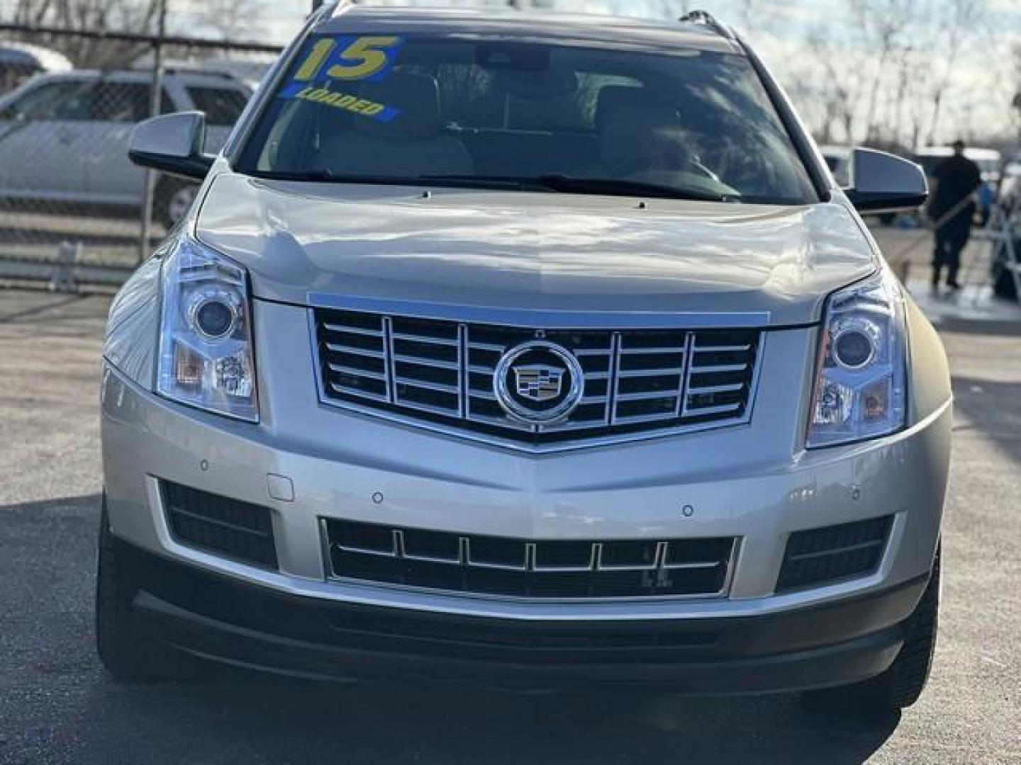 2015 TAN CADILLAC SRX (3GYFNBE39FS) with an V6,3.6L(217 CID),DOHC engine, AUTOMATIC transmission, located at 14600 Frazho Road, Warren, MI, 48089, (586) 776-3400, 42.485996, -82.974220 - Photo#1