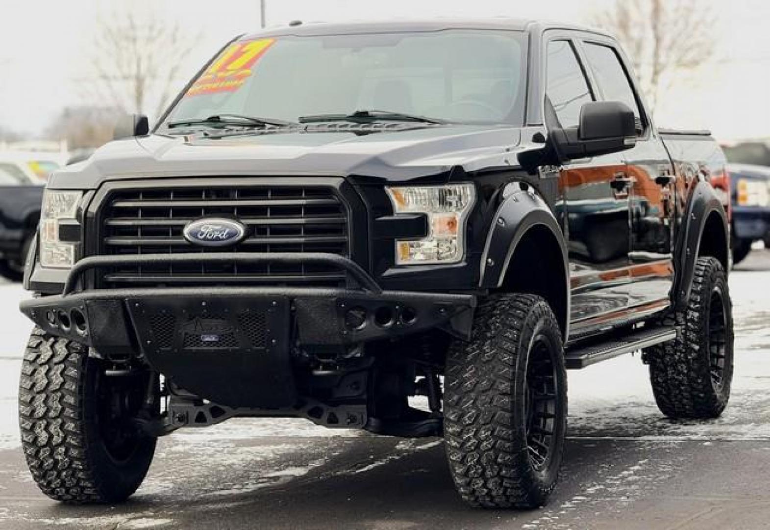 2017 BLACK FORD F-150 (1FTEW1EP2HF) with an V6,2.7L(164 CID),DOHC engine, AUTOMATIC transmission, located at 14600 Frazho Road, Warren, MI, 48089, (586) 776-3400, 42.485996, -82.974220 - Photo#1