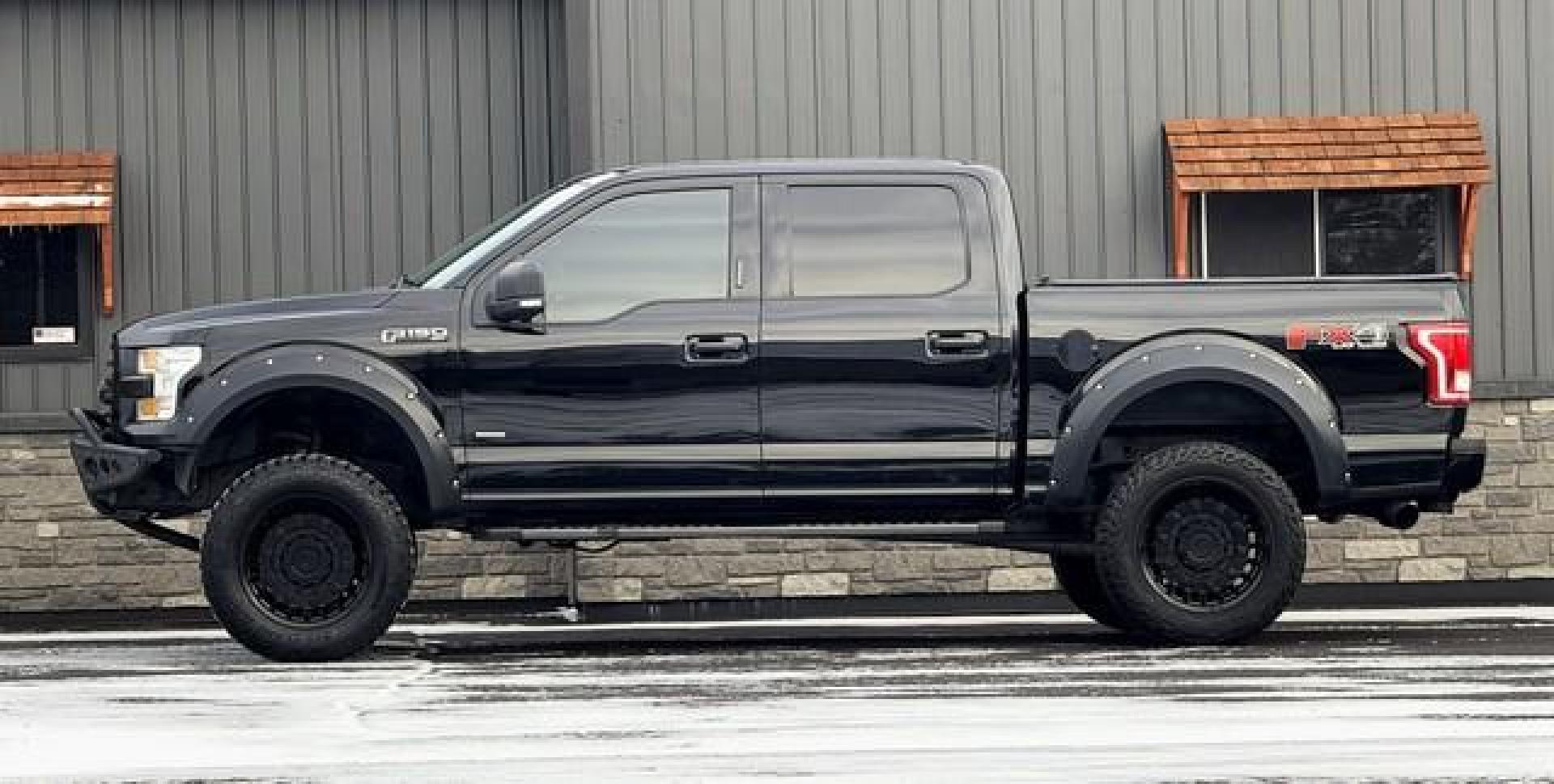 2017 BLACK FORD F-150 (1FTEW1EP2HF) with an V6,2.7L(164 CID),DOHC engine, AUTOMATIC transmission, located at 14600 Frazho Road, Warren, MI, 48089, (586) 776-3400, 42.485996, -82.974220 - Photo#2